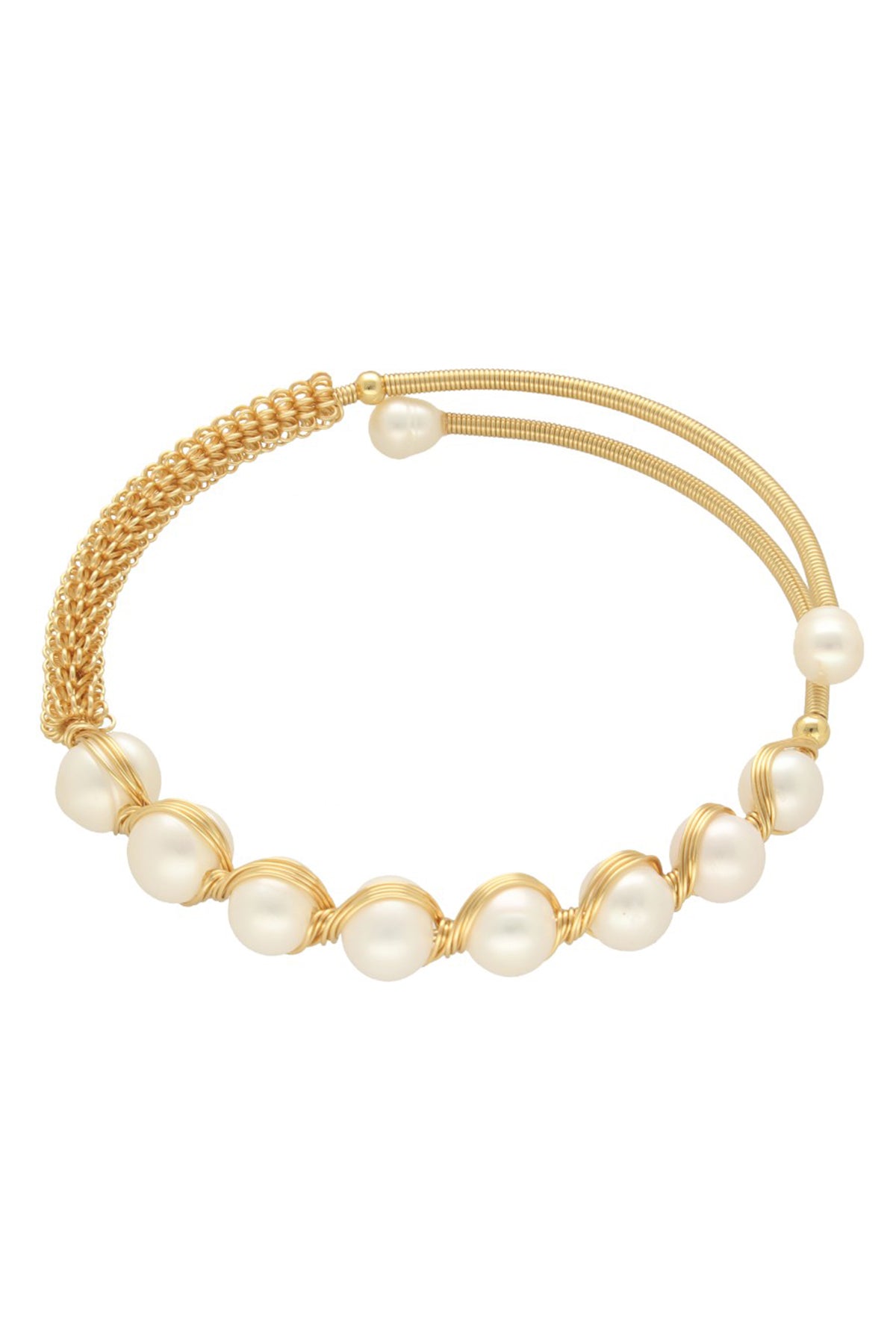 White Freshwater Pearl Bracelet