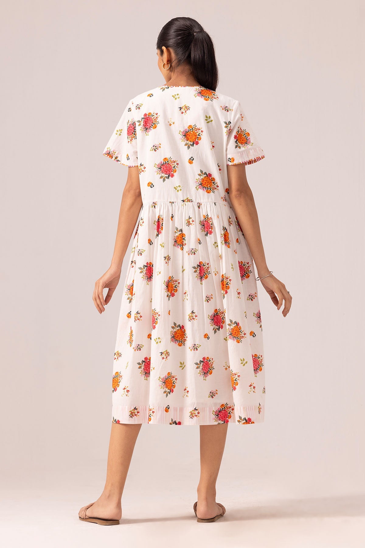 Buy White Front Opening Maxi Dress By Label Shreya Sharma For Women Online at ScrollnShops