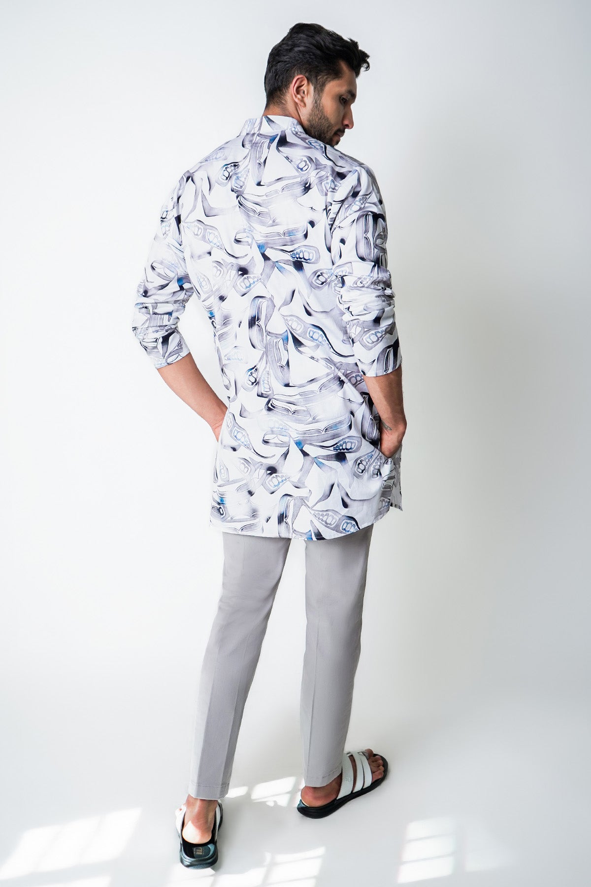 White Giza Cotton Kurta & Pants