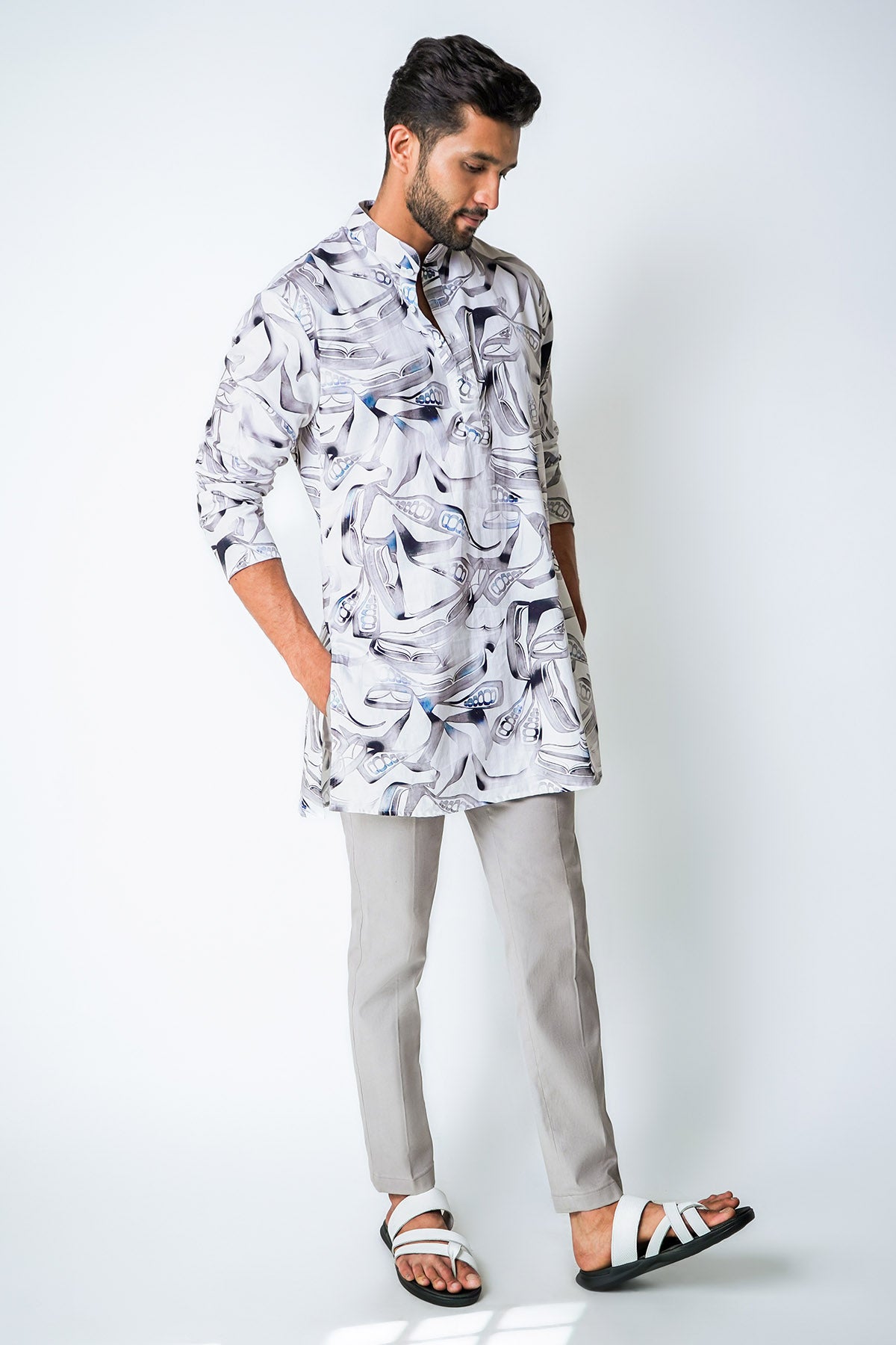 White Giza Cotton Kurta & Pants