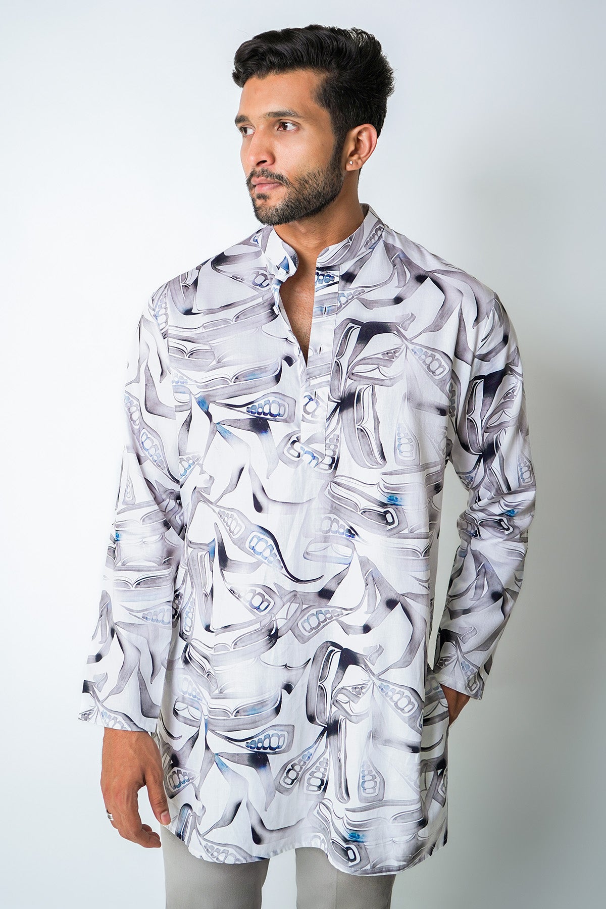 White Giza Cotton Kurta & Pants