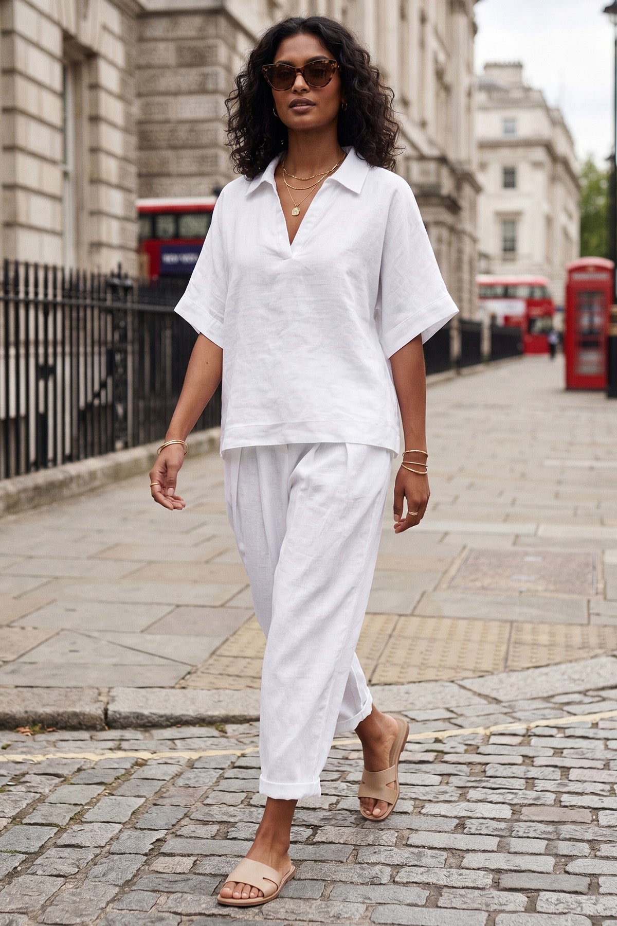 Buy White Half Sleeves Collar Top for women by Sneha B online available at scrollnshops