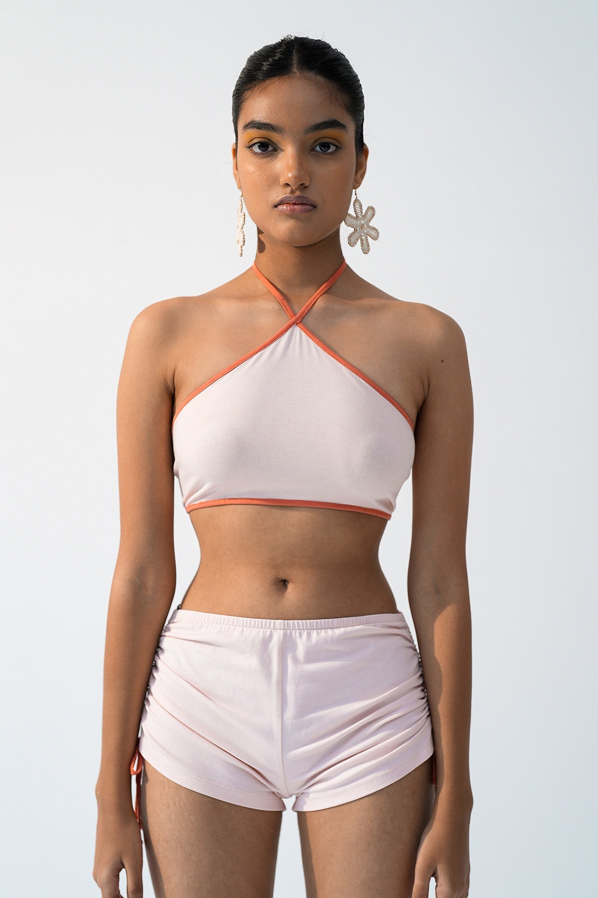 Buy White Halter Neck Top & Shorts by Beachbum for women online at ScrollnShops