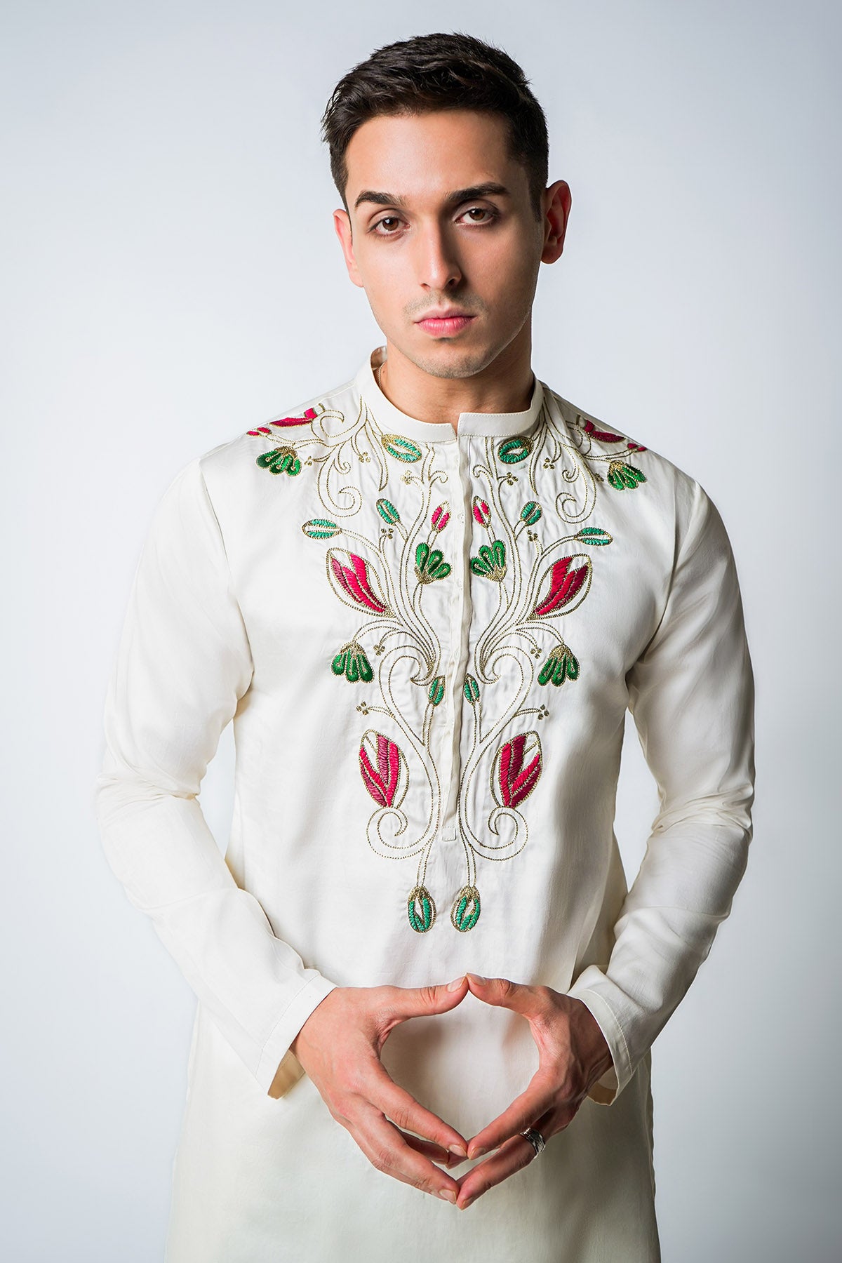 White Handwork Kurta & Pants