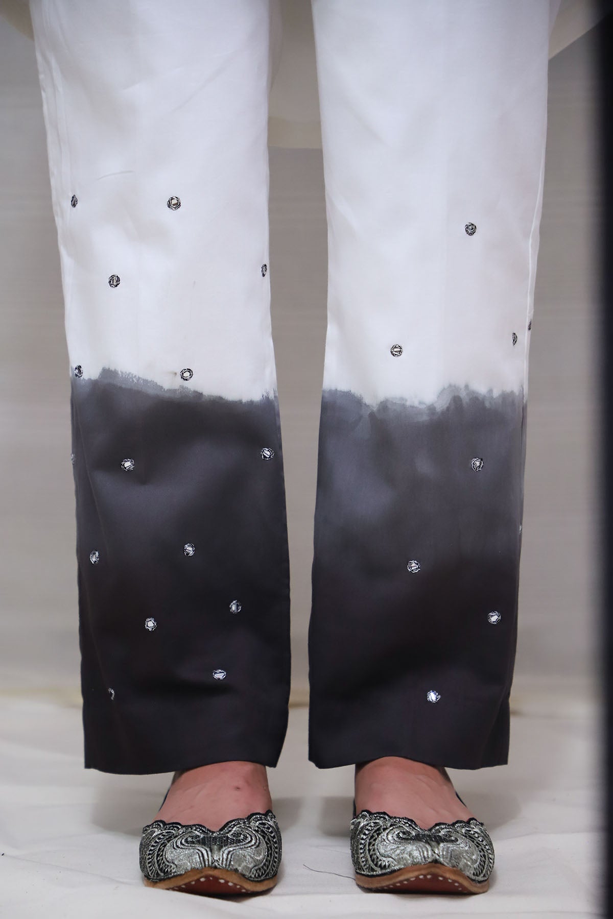 White Kurta Set & Printed Jacket