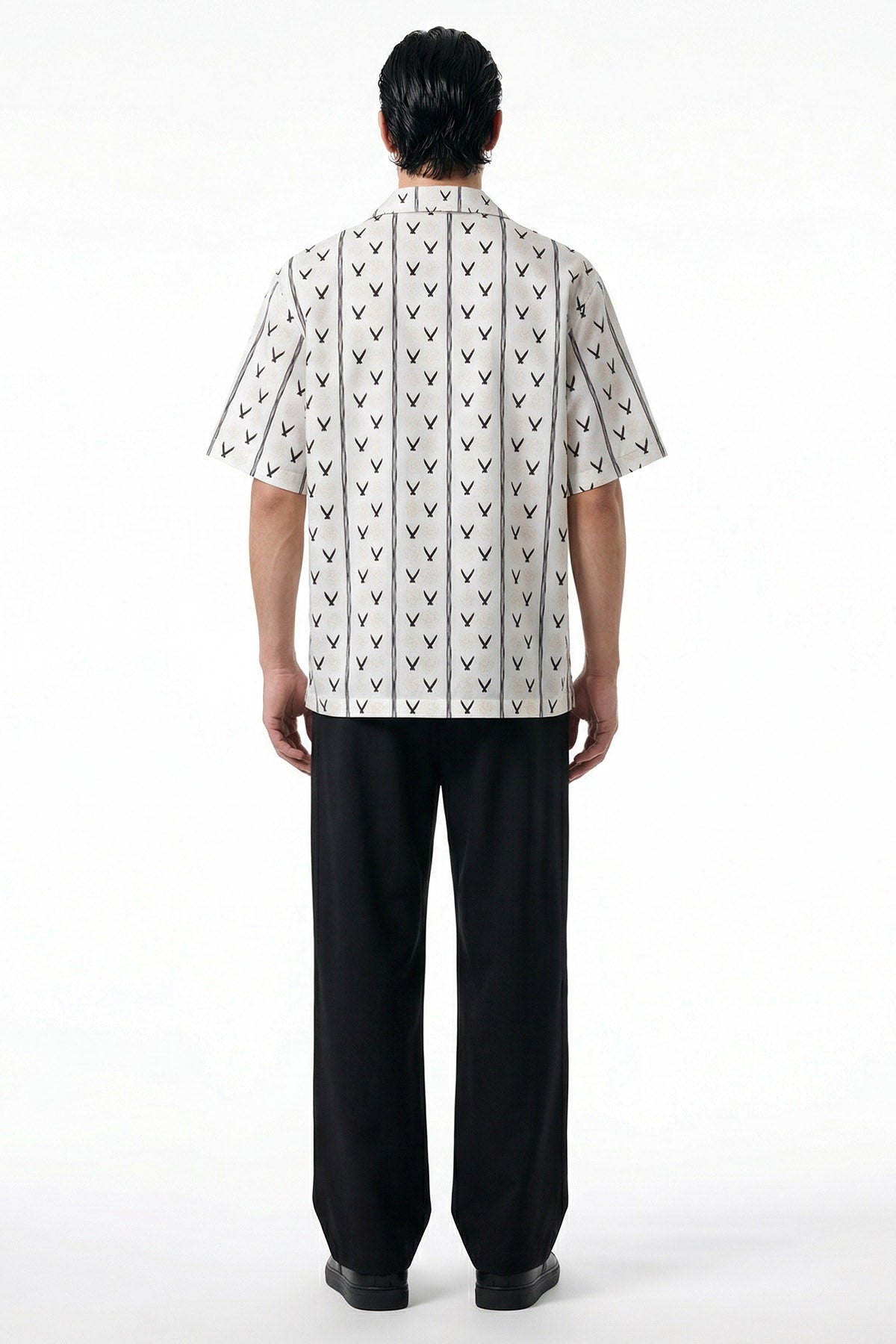 White Layered Artistic Shirt