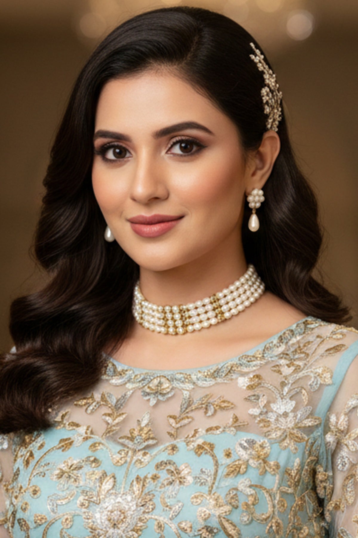 Buy White Oval Pearls Choker Set for women by J Pearls online available at scrollnshops