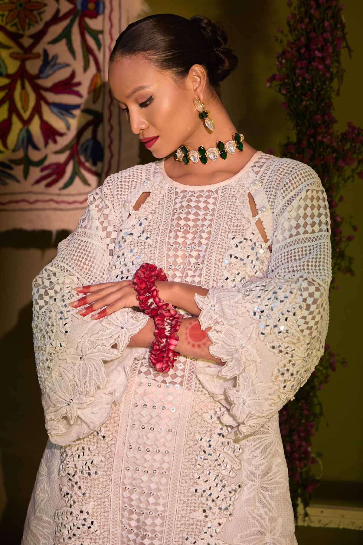 White Oversized Kurta & Pants