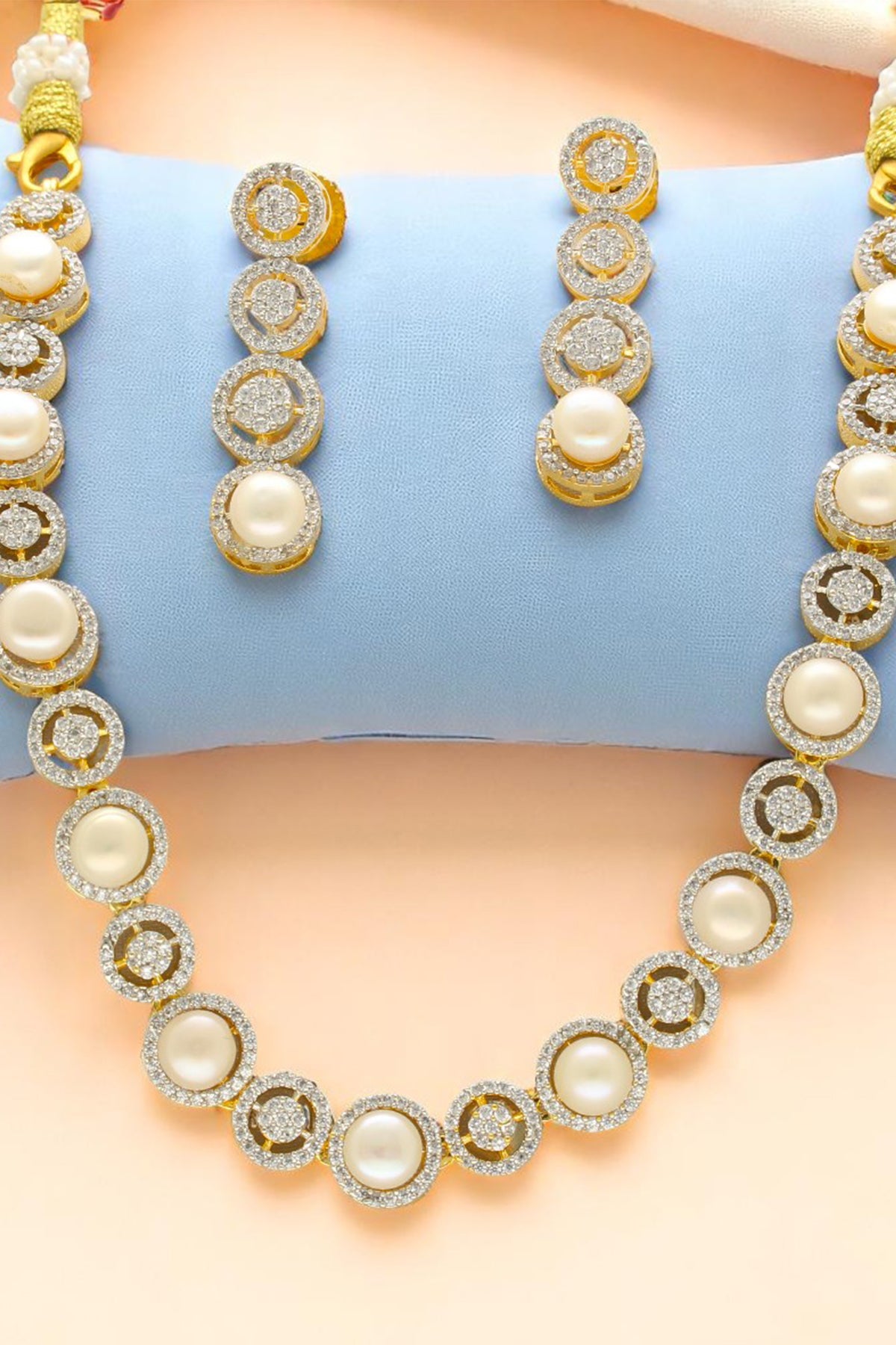 White Pearl Button Jewellery