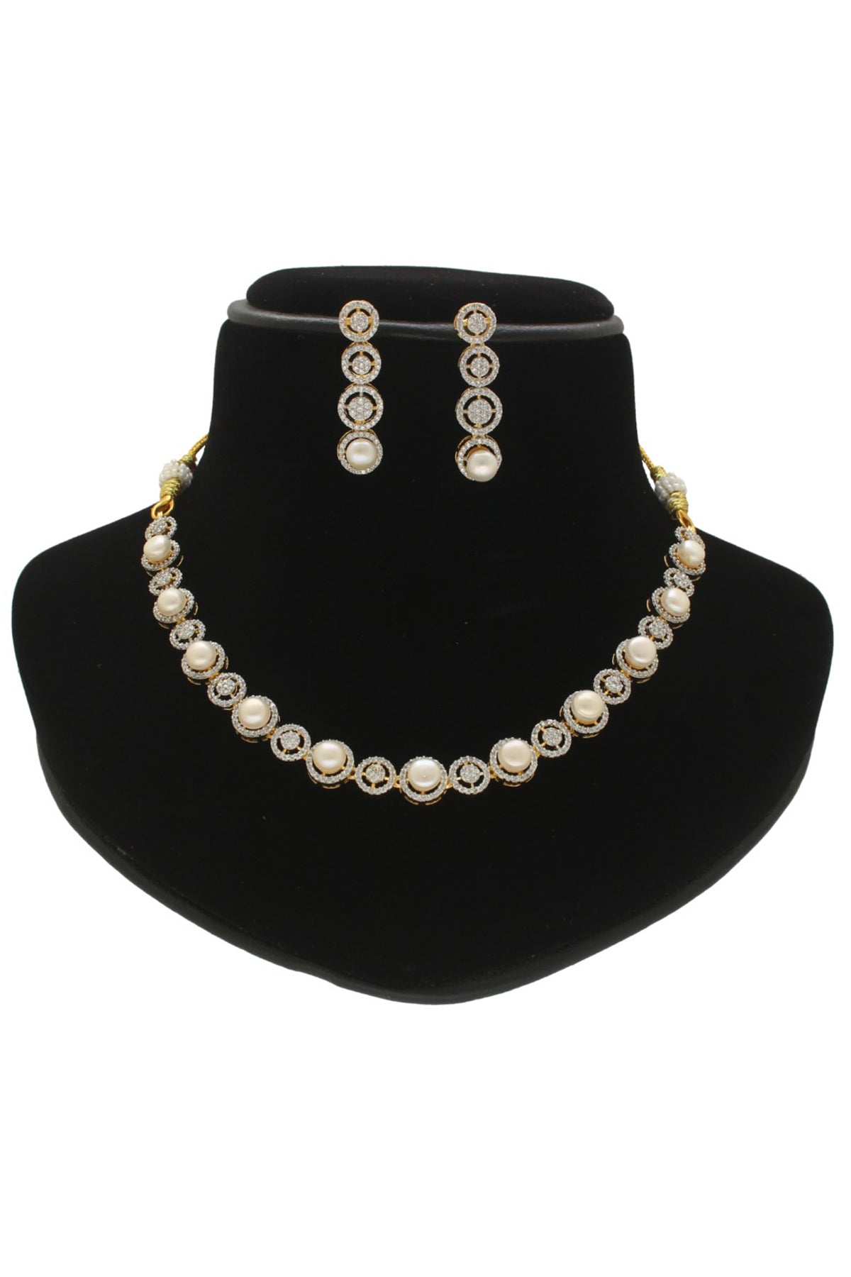 White Pearl Button Jewellery
