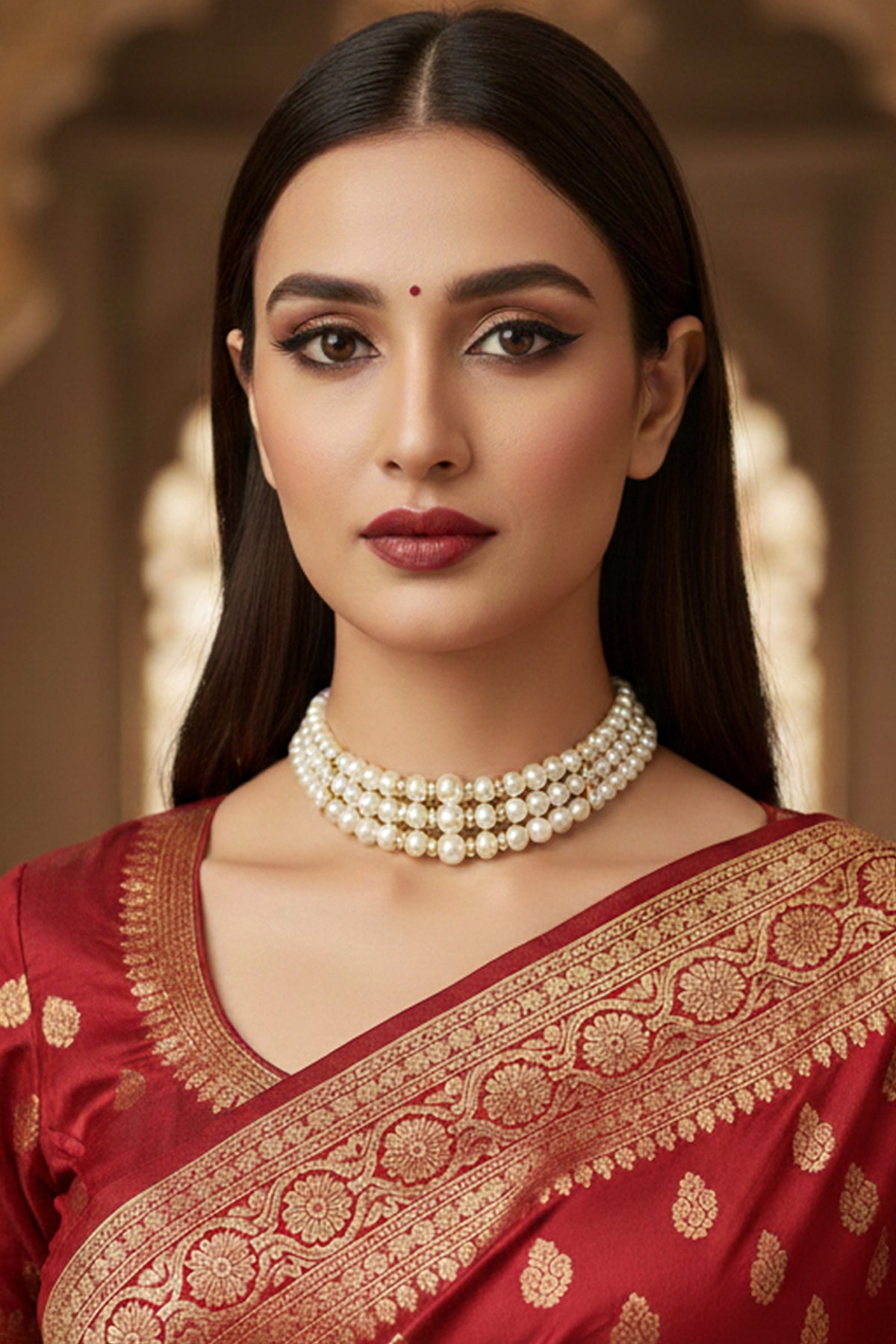 Buy White Pearls Cubic Choker Set for women by J Pearls online available at scrollnshops