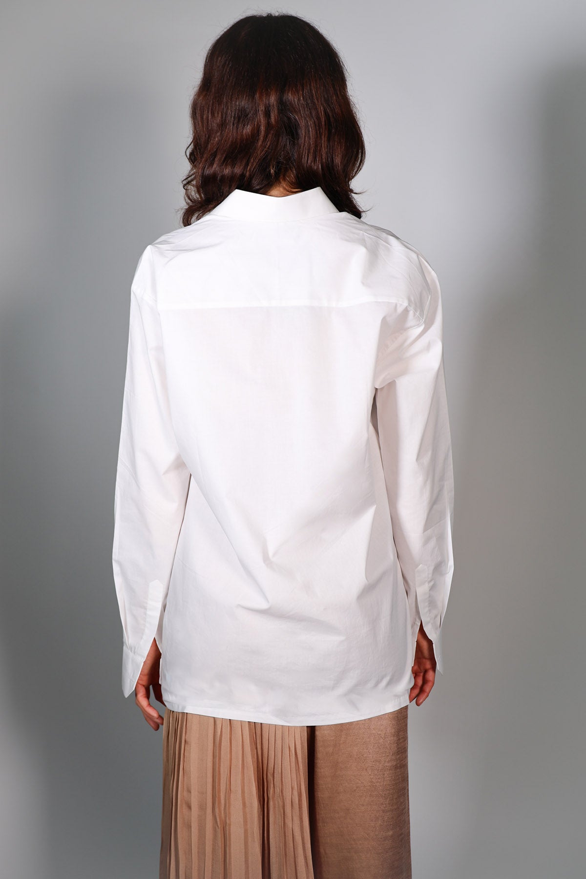 White Placket Embroidered Shirt