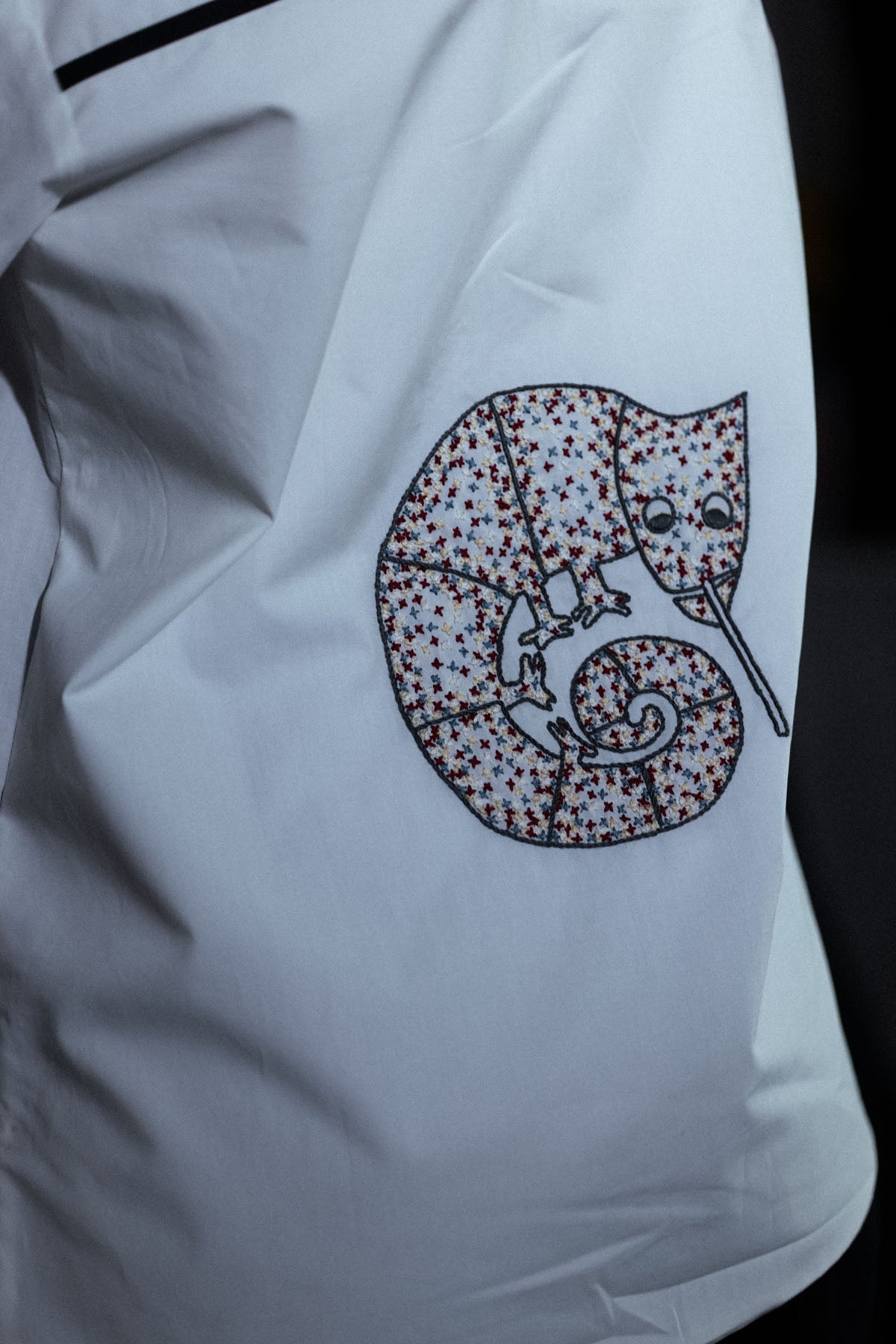 White Poplin Asymmetric Shirt