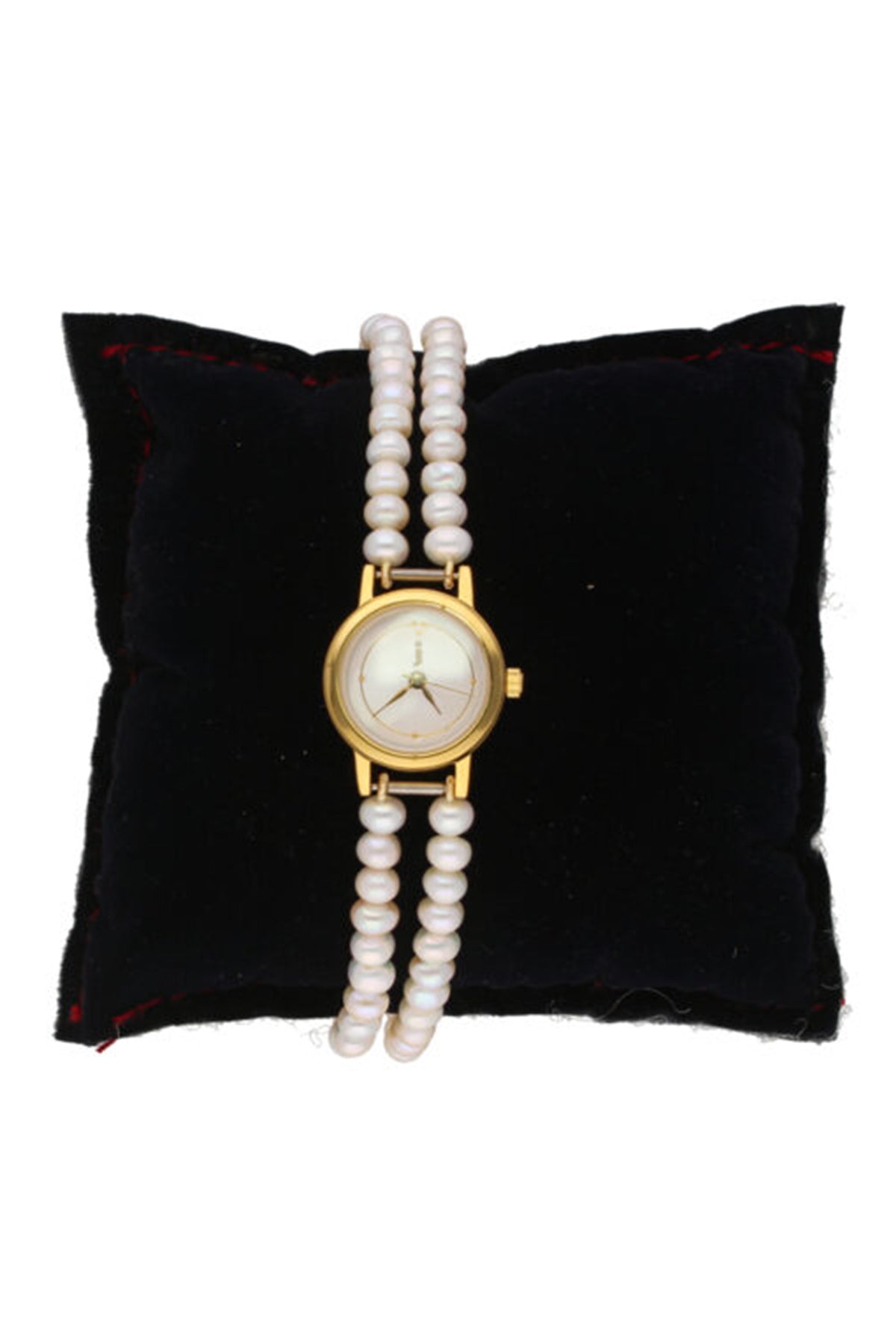 White Potato Shape Pearls Watch