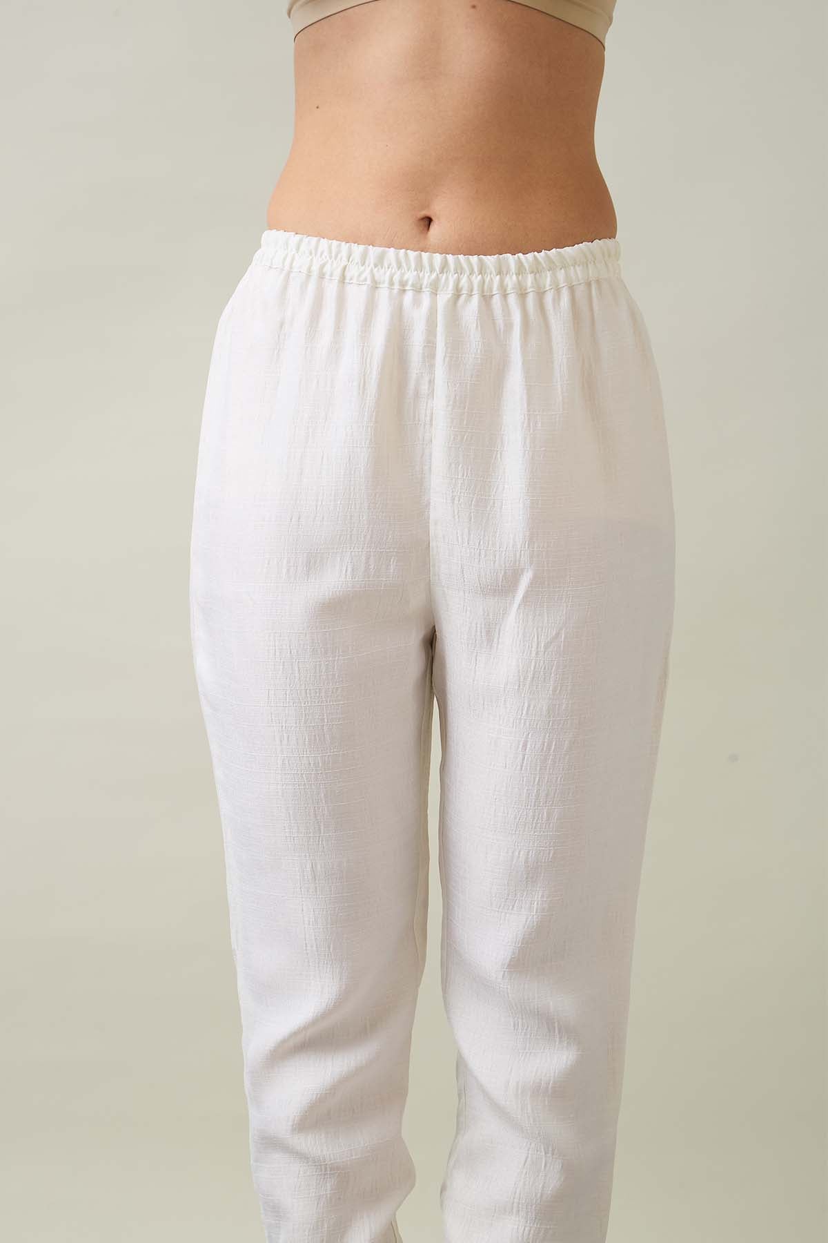 White Silk Patchwork Kurta Set