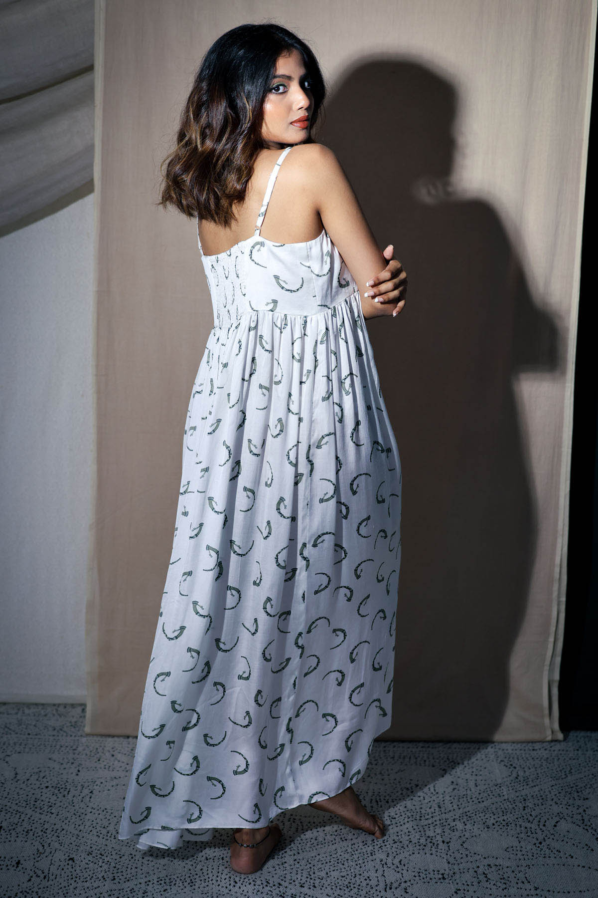 White Sleeveless Maxi Dress