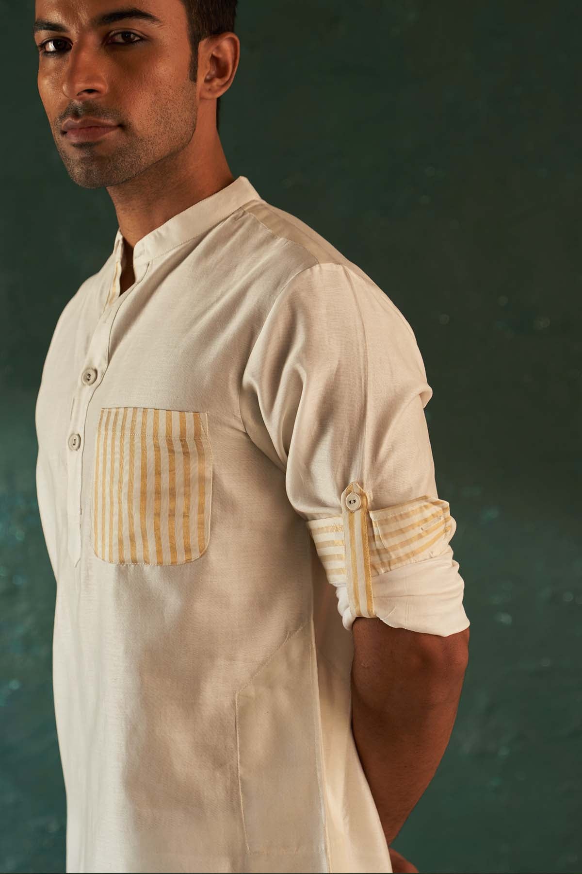 White Straight Kurta & Pants