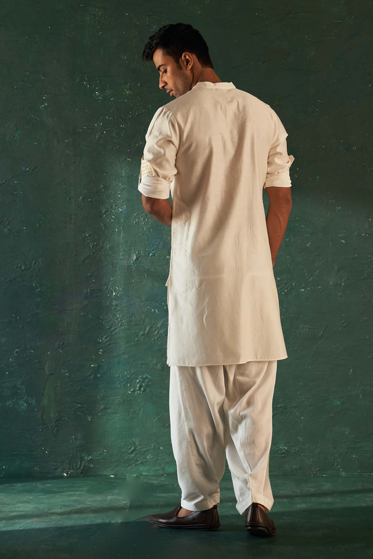 White Straight Kurta & Pants
