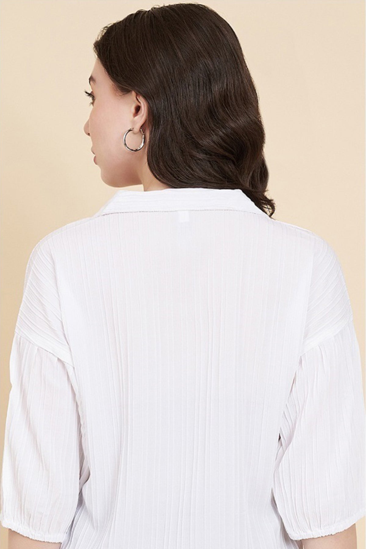 White Sugarcane Popcorn Shirt