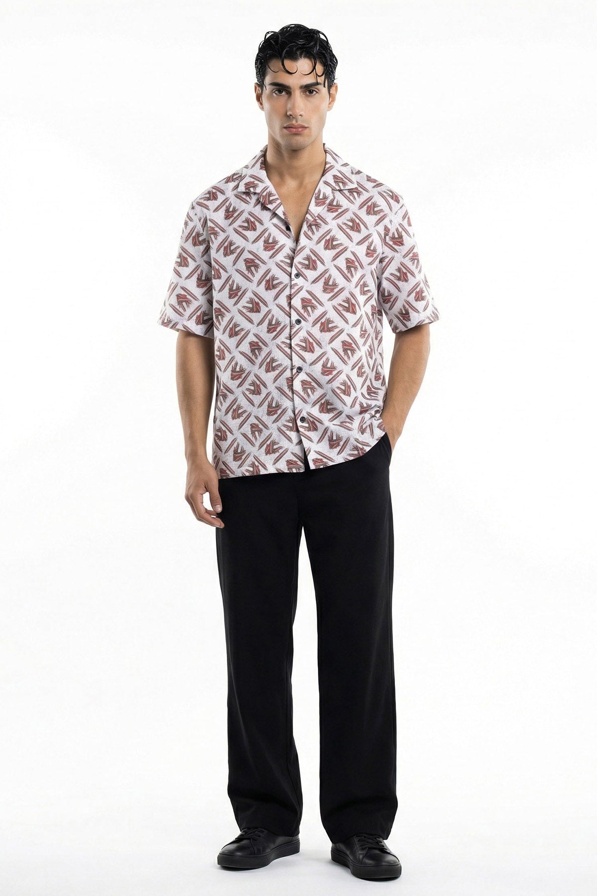 Buy White Viscose Detailed Shirt for men by Tezhhomayaa online available at scrollnshops