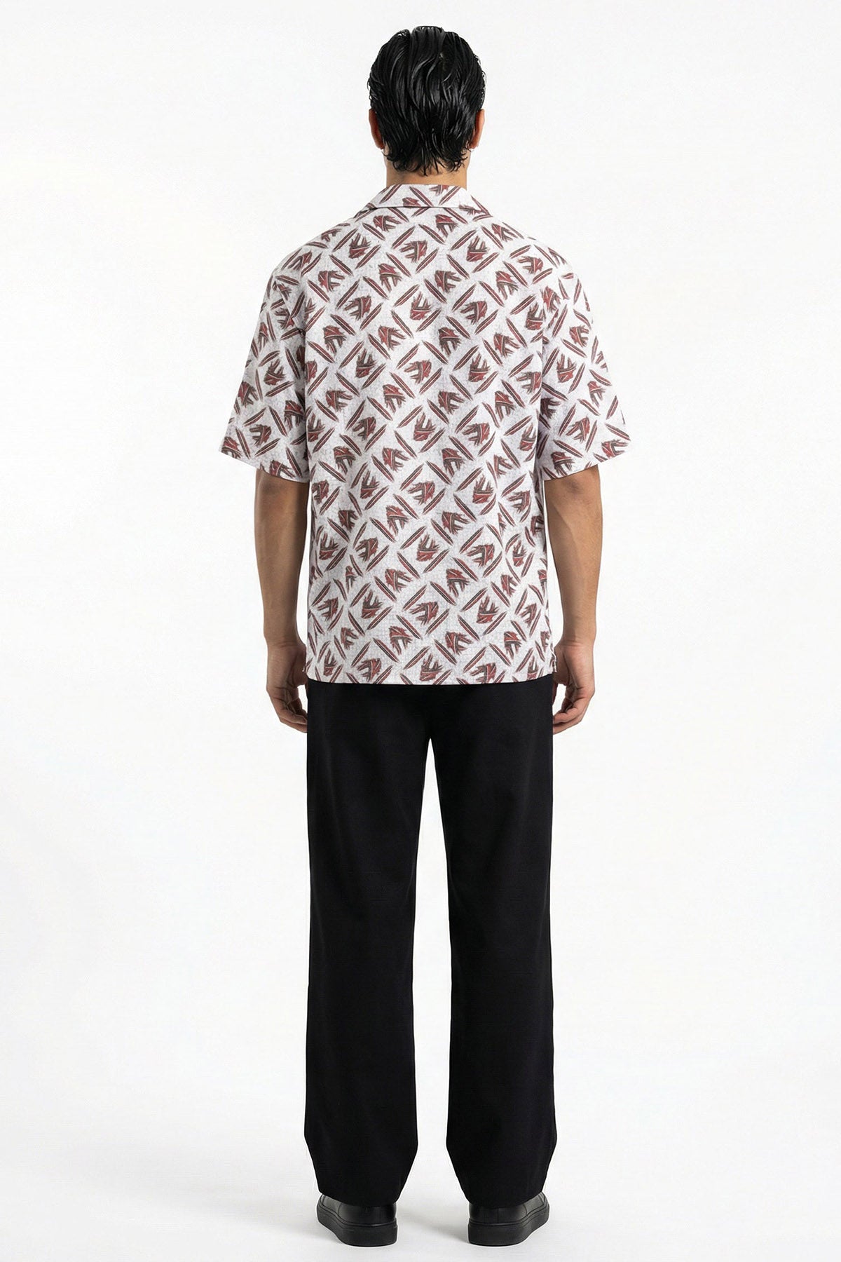 White Viscose Detailed Shirt