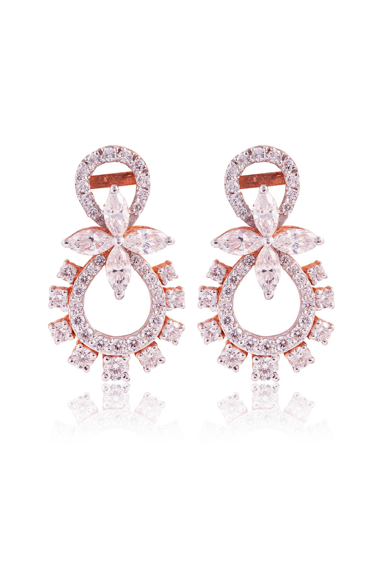 White Zirconia Aurora Earrings