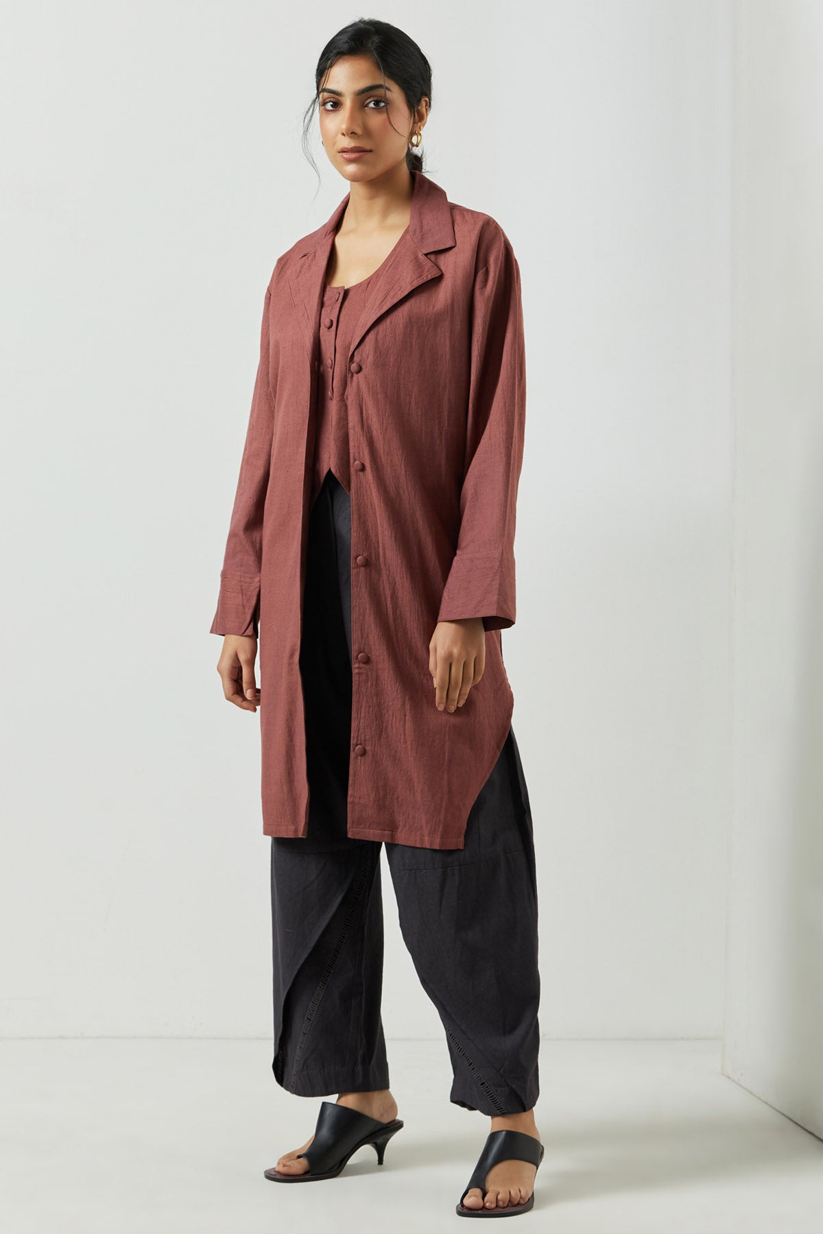 Wine Lace Detailed Jacket