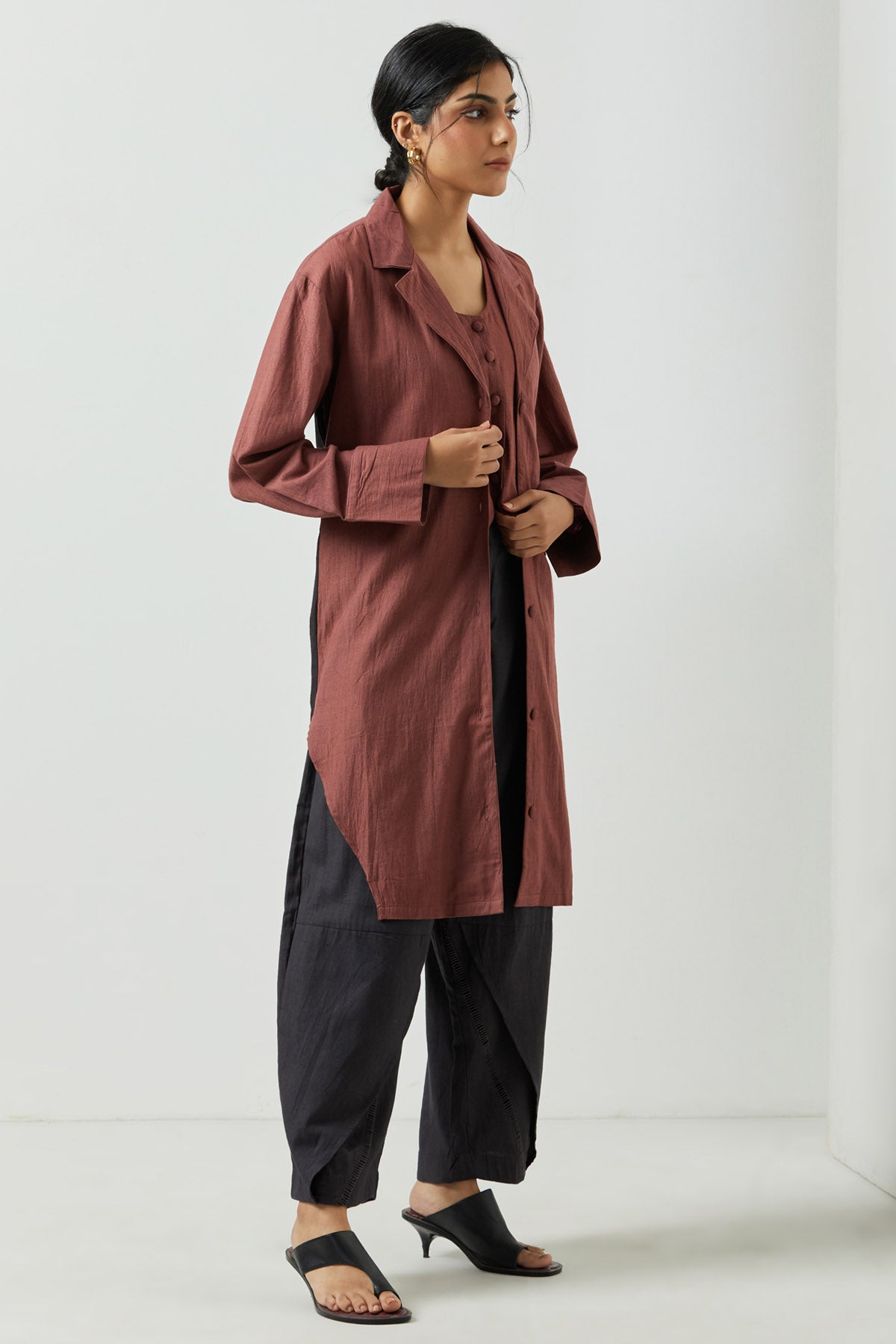 Wine Lace Detailed Jacket