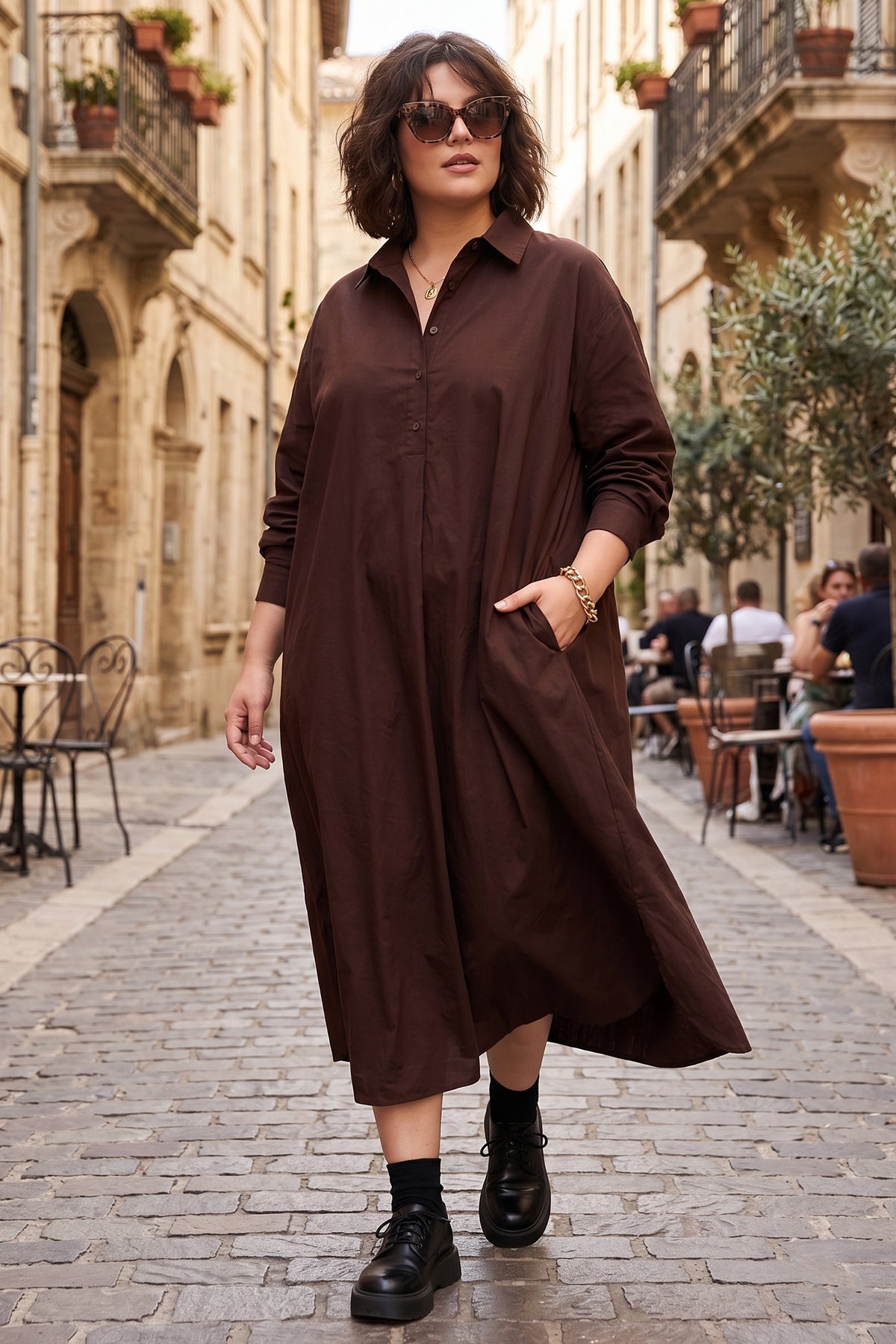 Buy Wine Cotton Cambric Midi Dress for women by Sneha B online available at scrollnshops