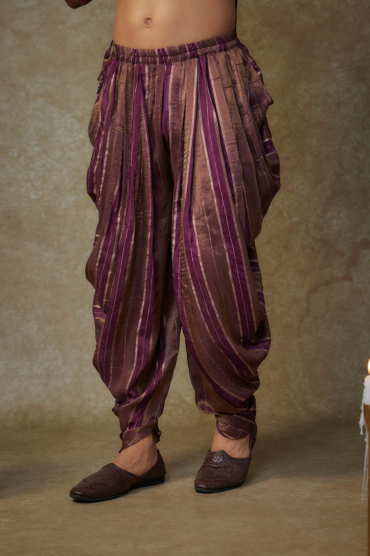 Wine Full Sleeves Kurta Set