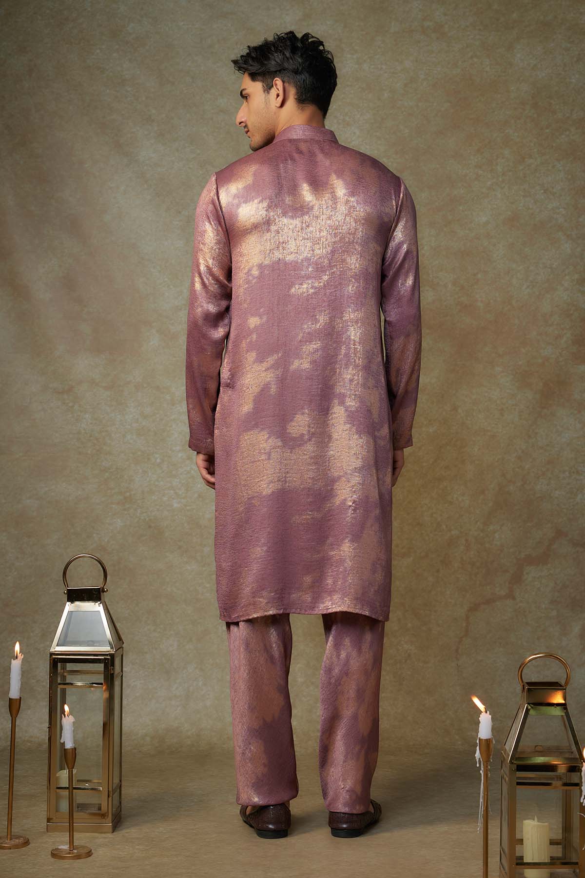 Wine Straight Kurta & Pants