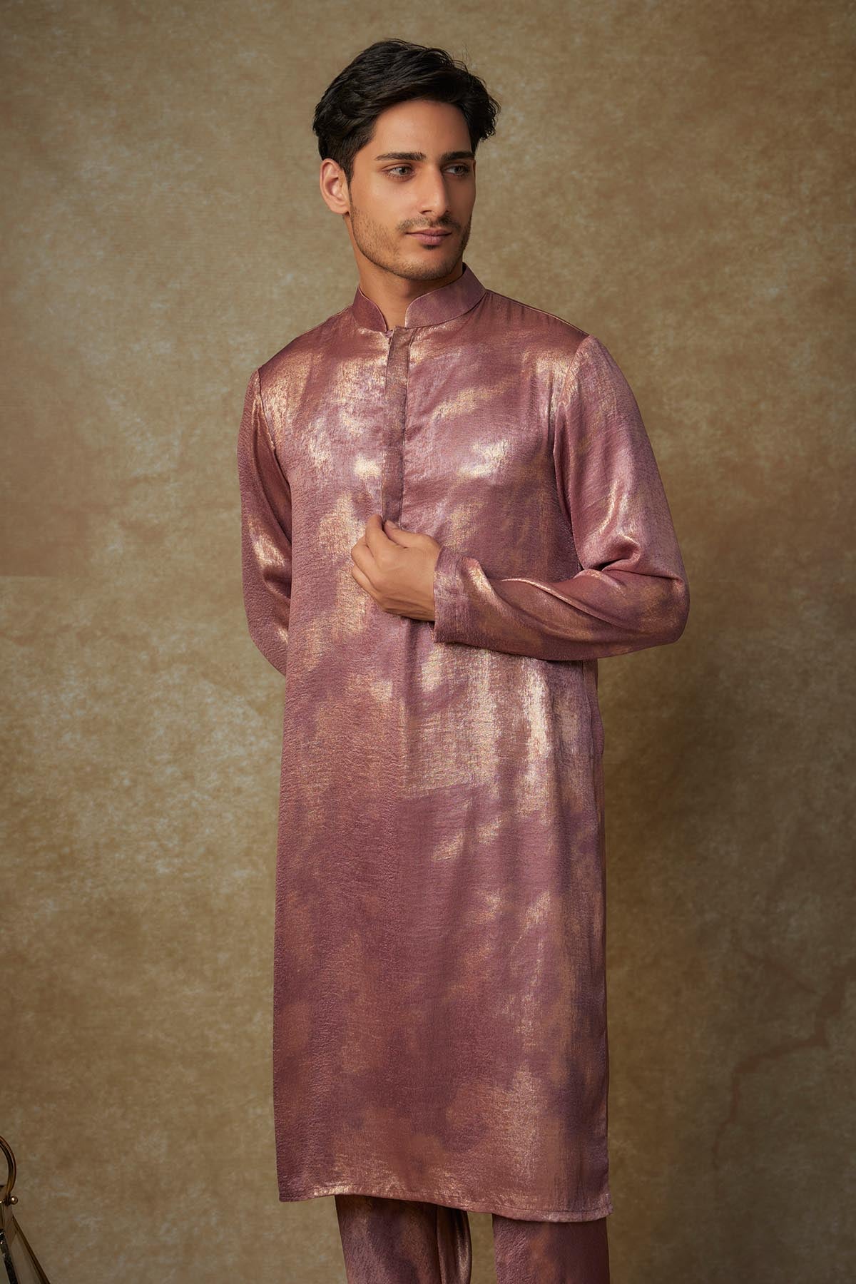Wine Straight Kurta & Pants