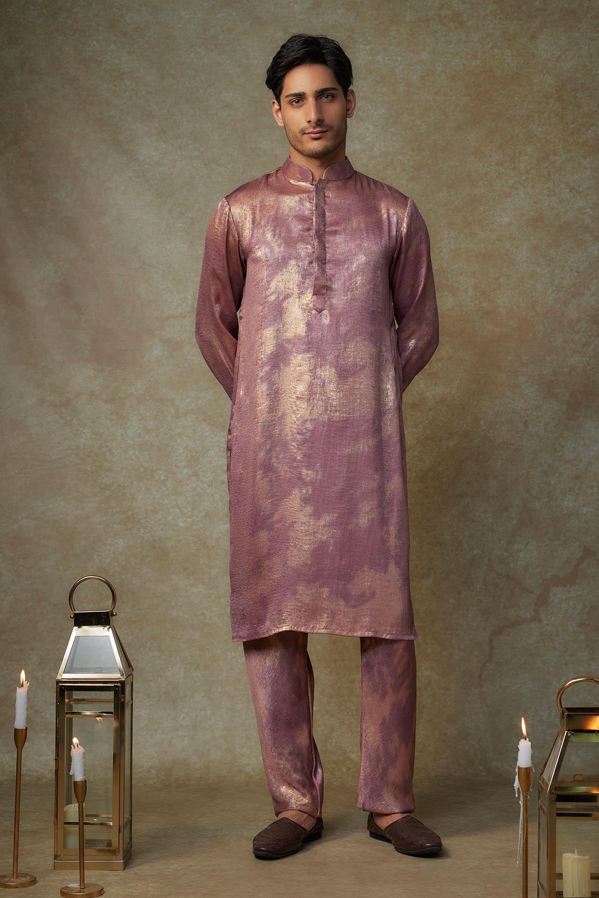 Buy Wine Straight Kurta & Pants by Masumi Mewawalla for men online at ScrollnShops