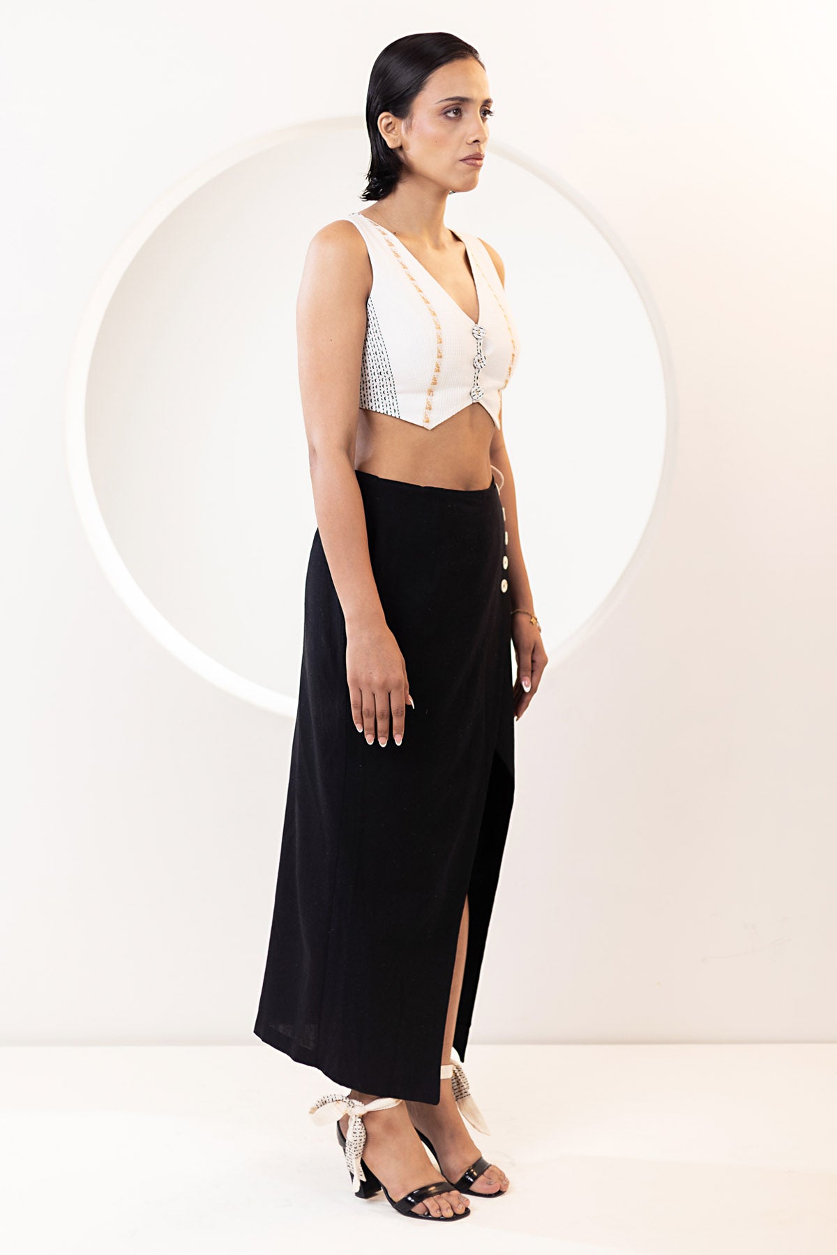 Wrap Over Skirt & Waist Coat