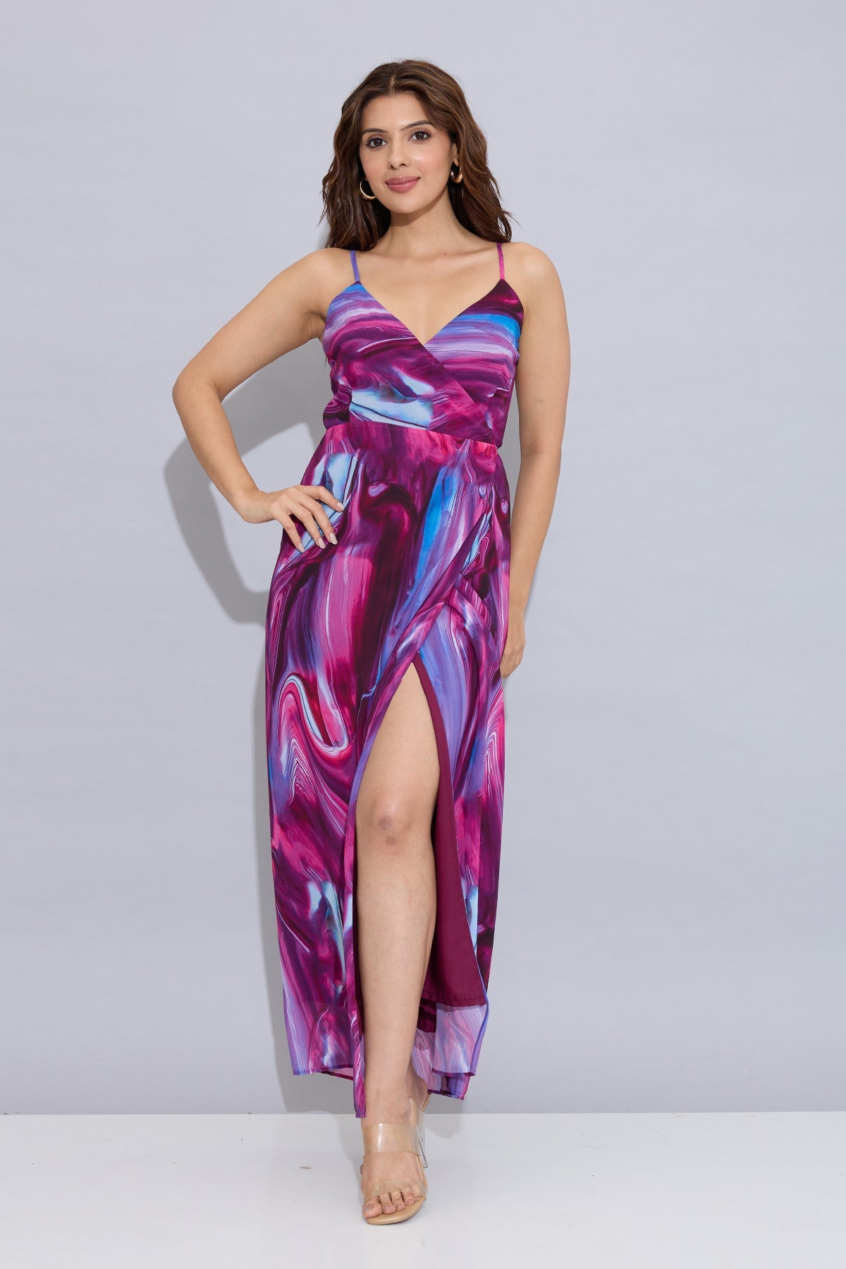 Buy Wrap Around Tie-Up Party Dress for Women by SNEHA B Designer online available at scrollnshops