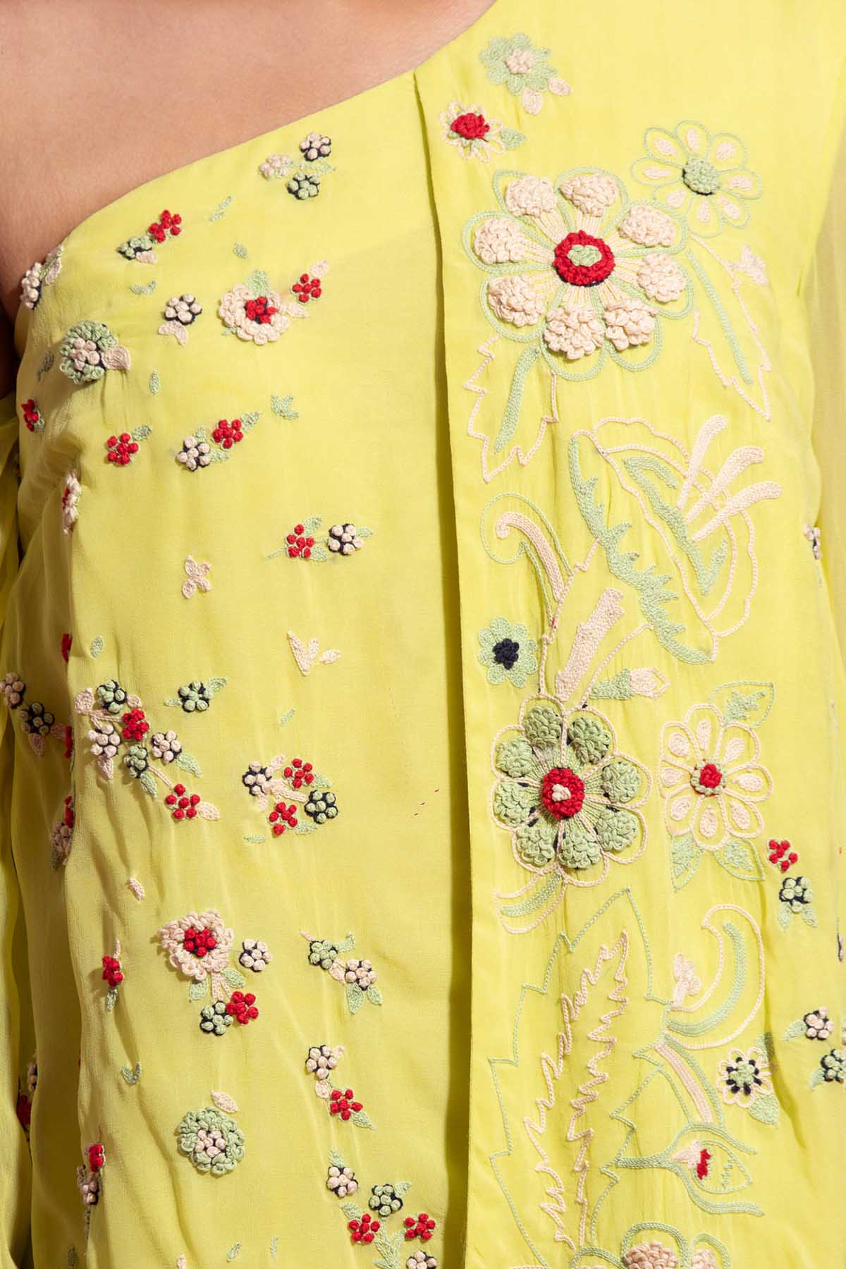 Yellow Chanderi Silk Dress