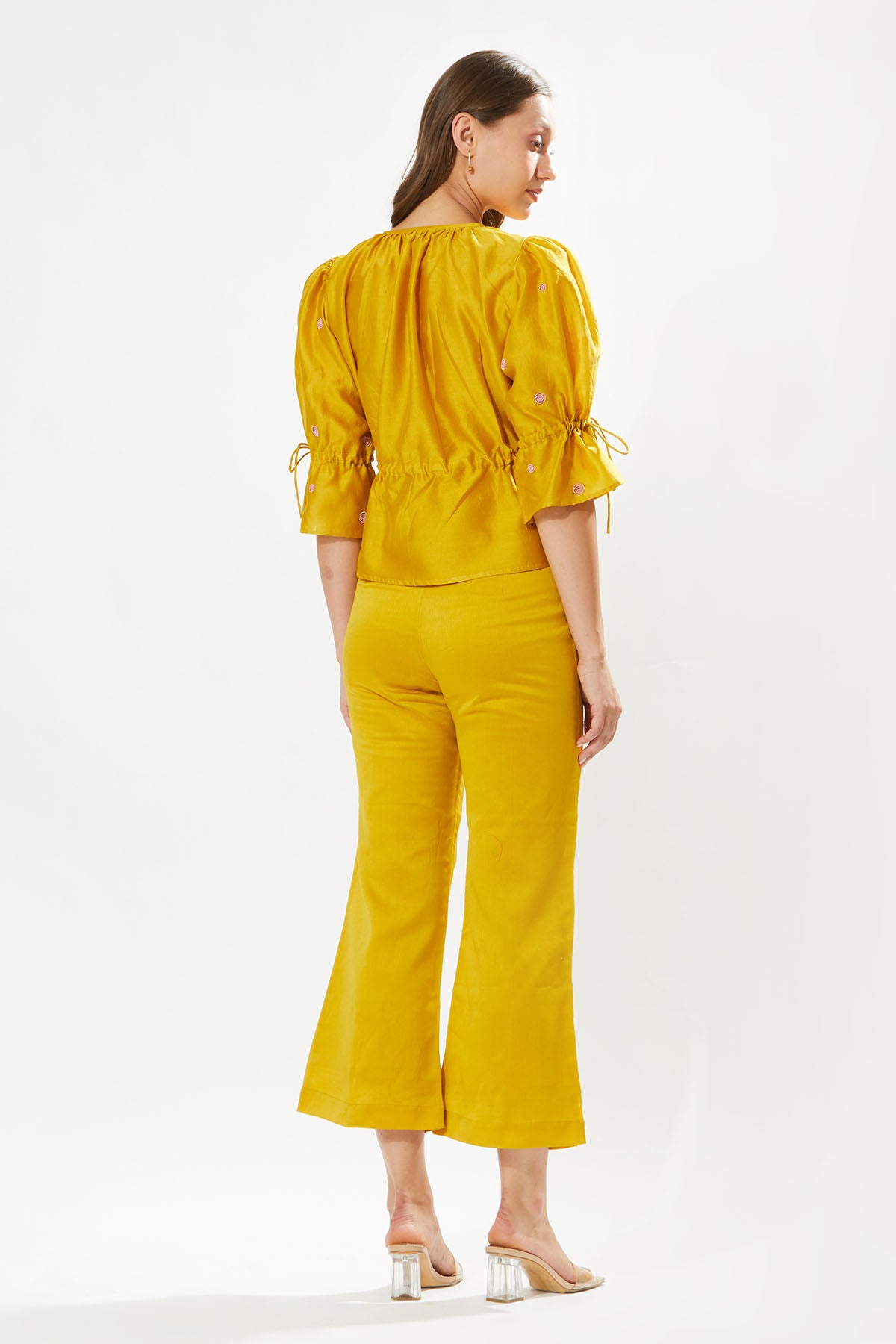 Yellow Embellished Co-ord Set