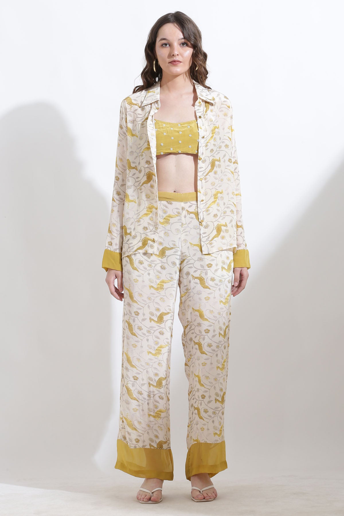 Yellow Embroidered Bralette