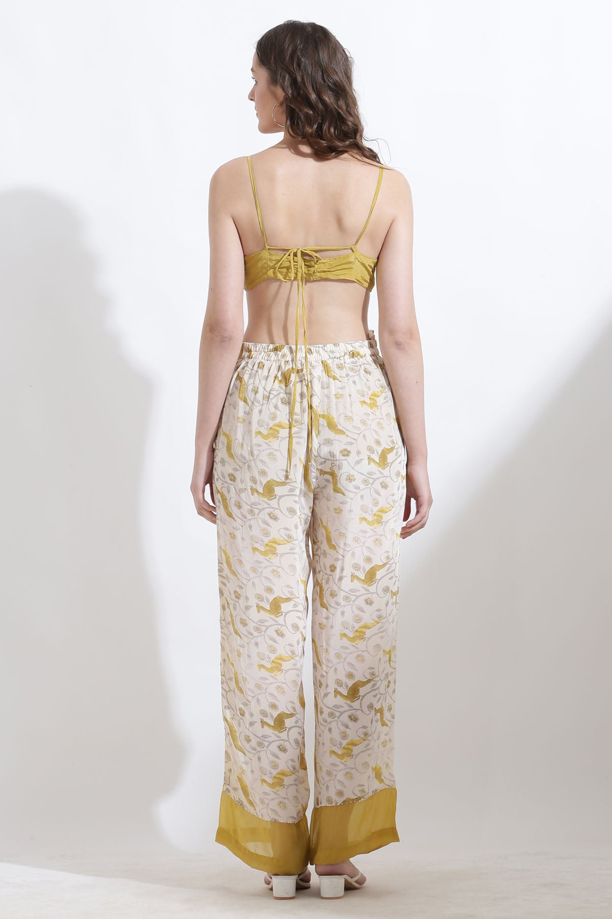 Yellow Embroidered Bralette