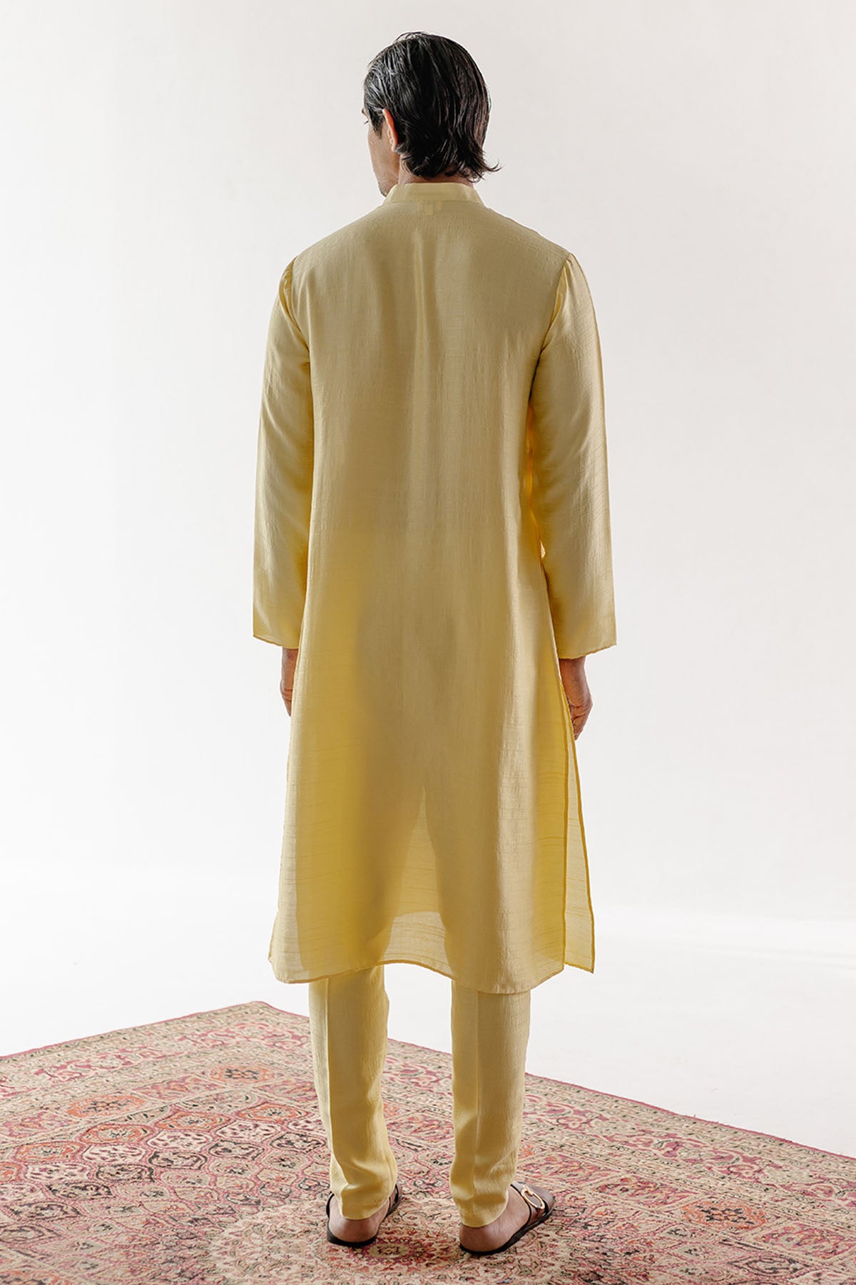 Yellow Embroidered Kurta Set