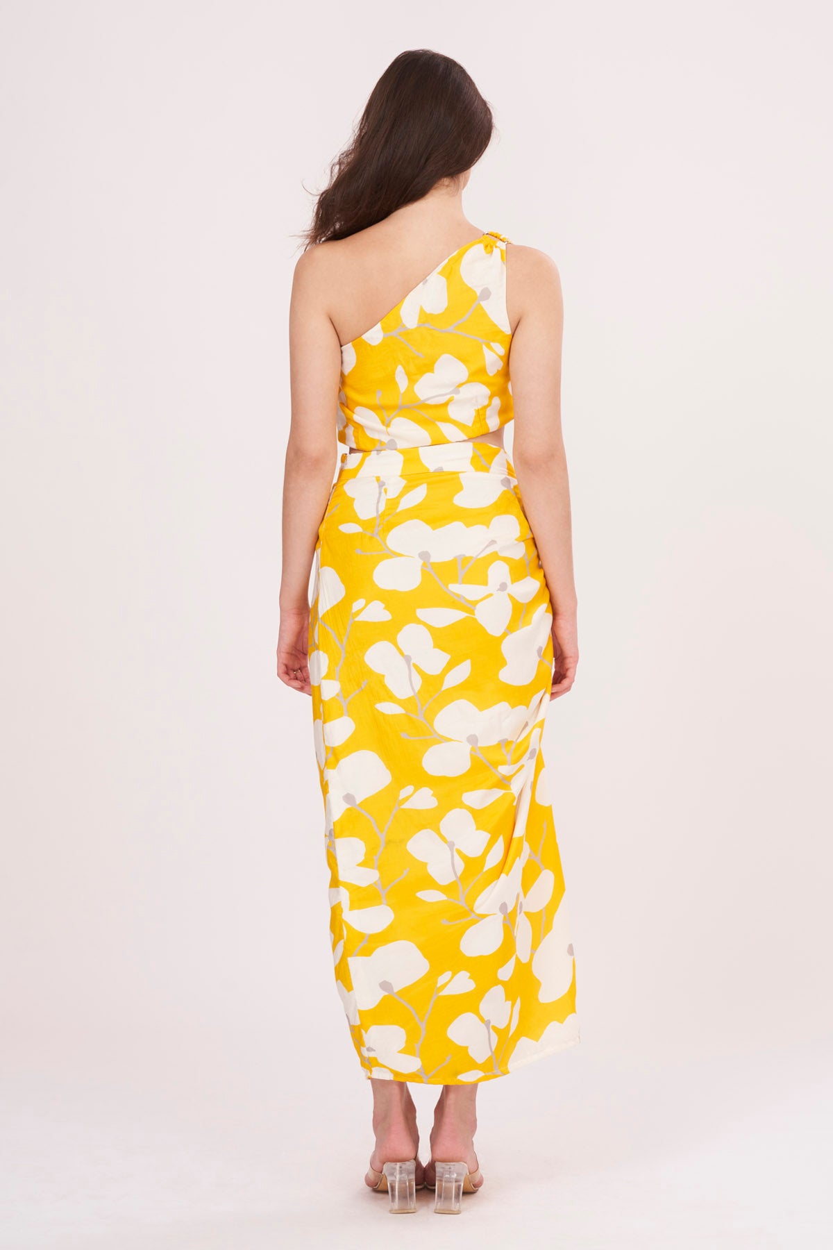 Yellow Floral Muslin Co-ord Set