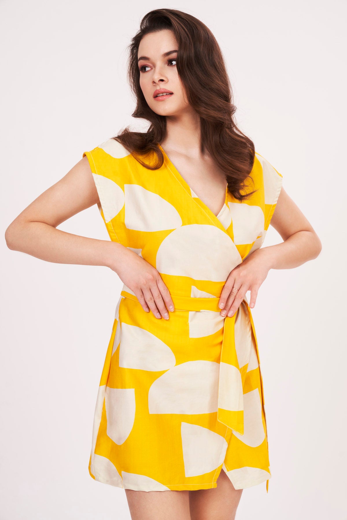 Yellow Playful Print Dress