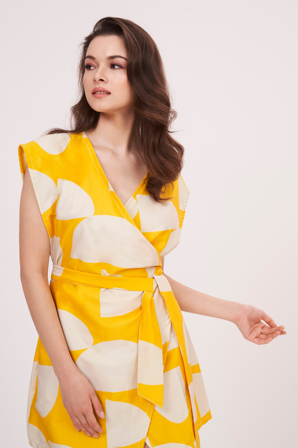Yellow Playful Print Dress