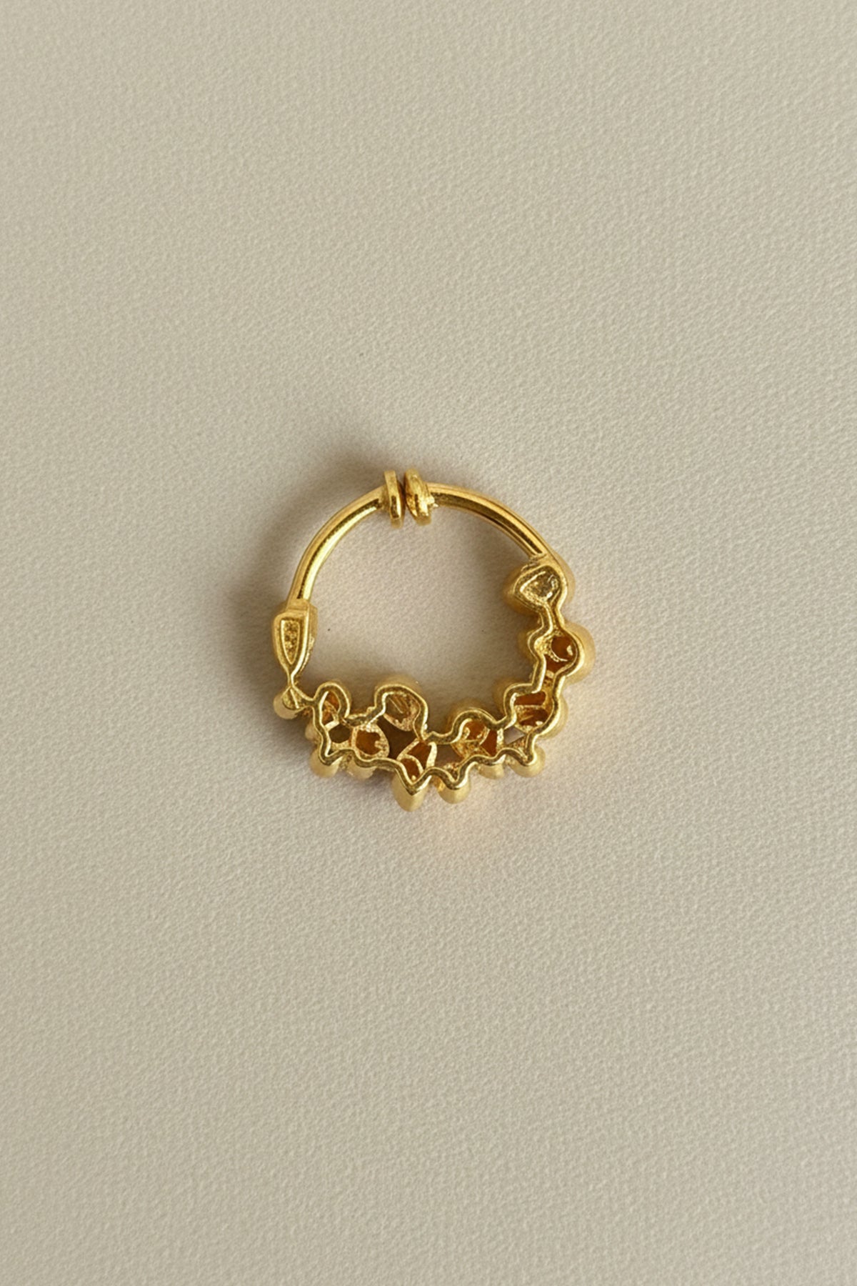 Yellow 925 Moissanite Nose Ring
