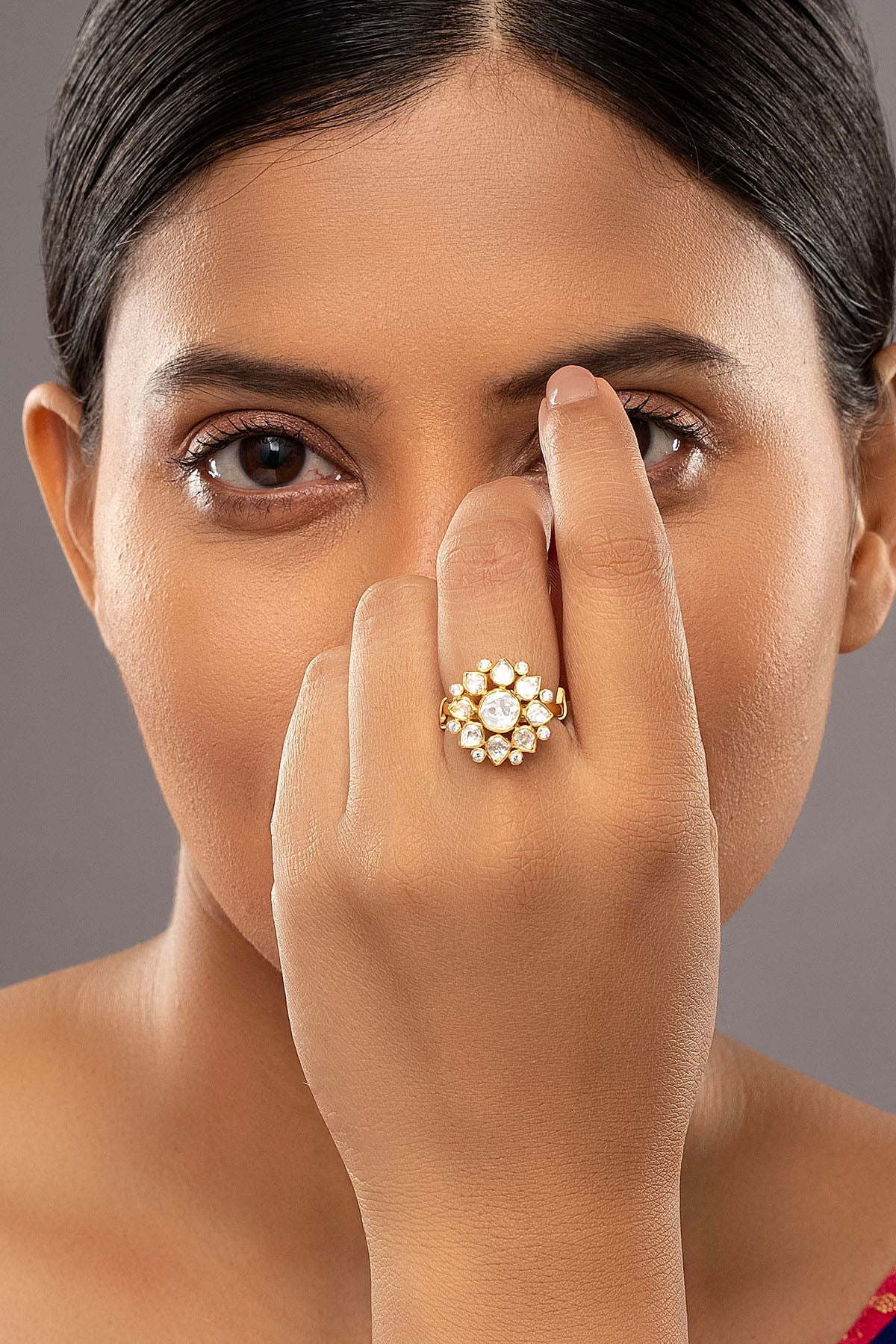 Buy Yellow 925 Silver Flower Ring for women by Sica online available at scrollnshops