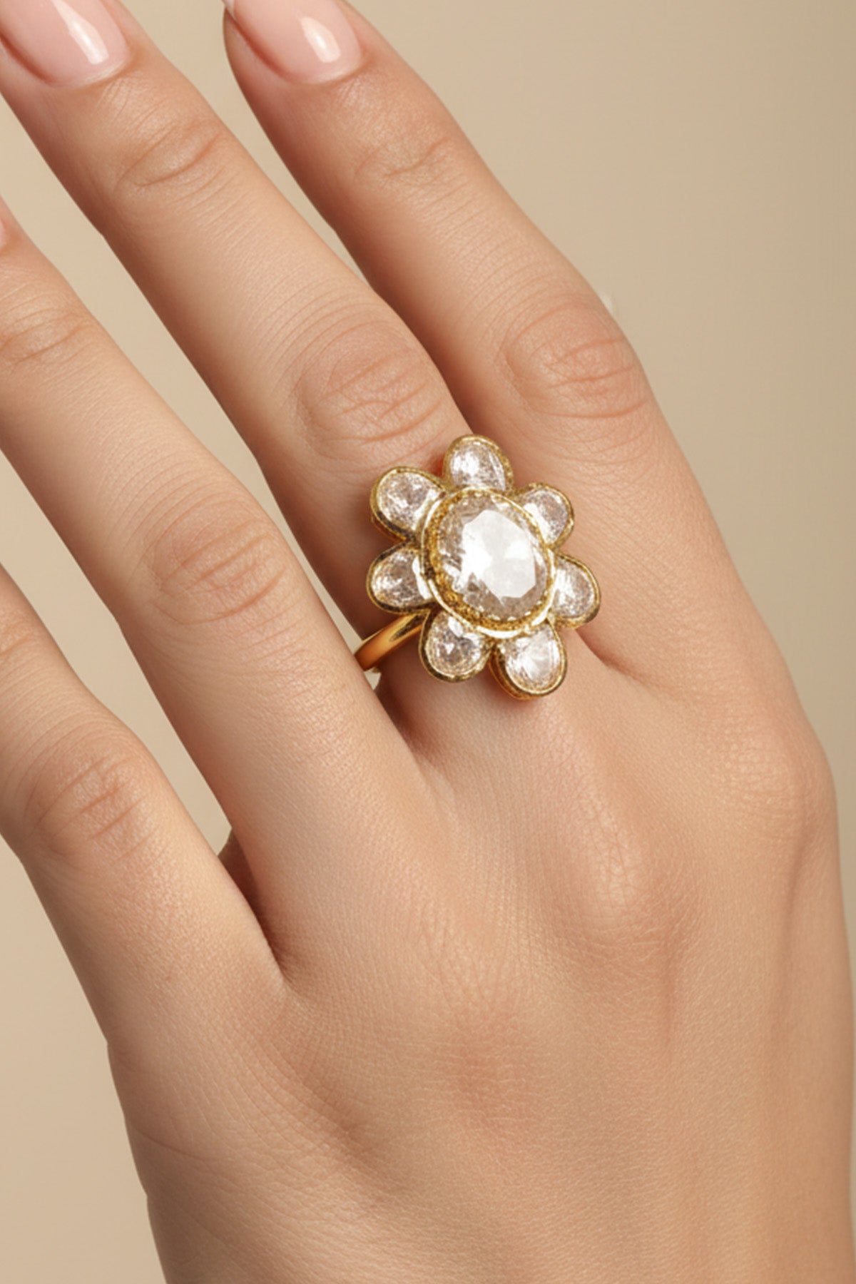 Buy Yellow 925 Silver Studed Ring Set for women by Sica online available at scrollnshops