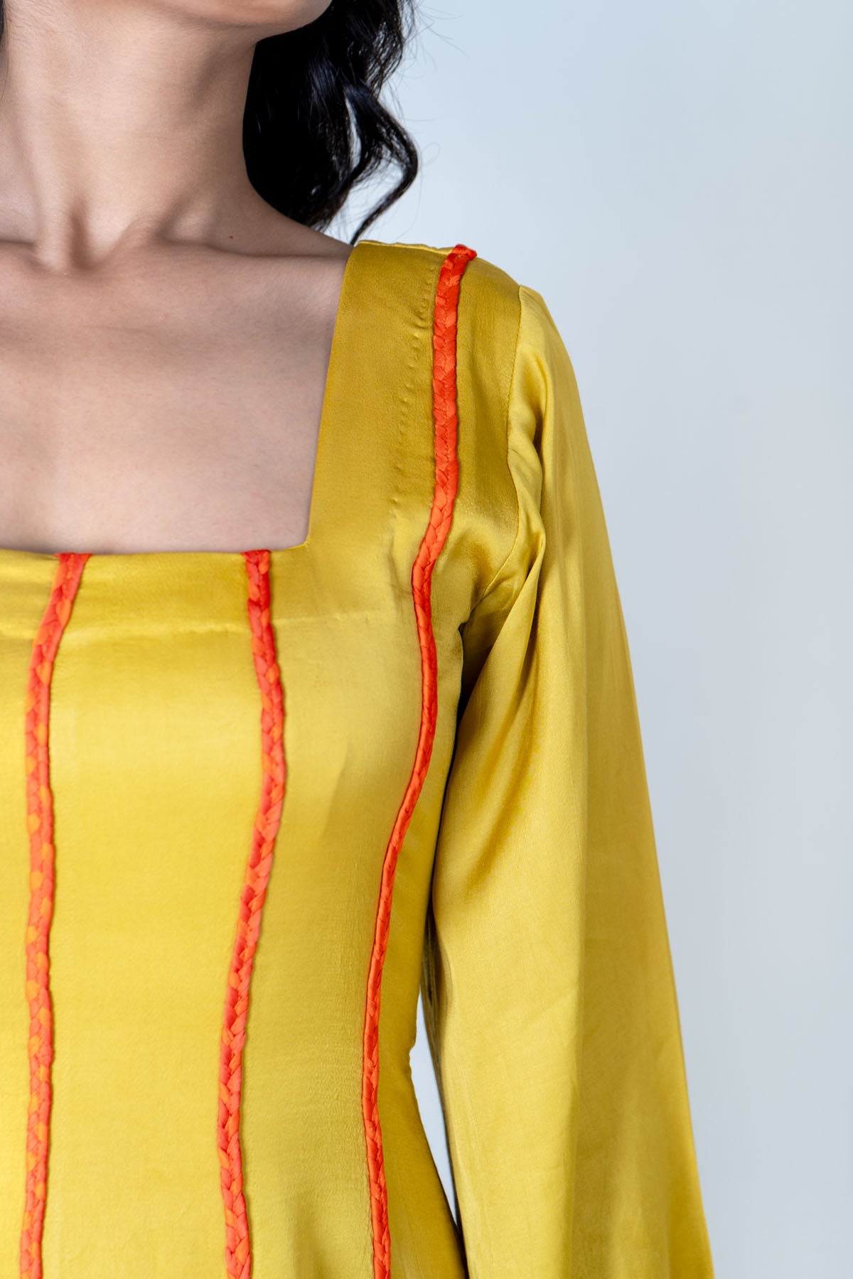 Yellow And Orange Stripe Dress