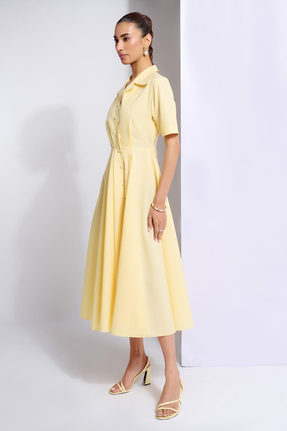 Buttery Yellow Midi Dress