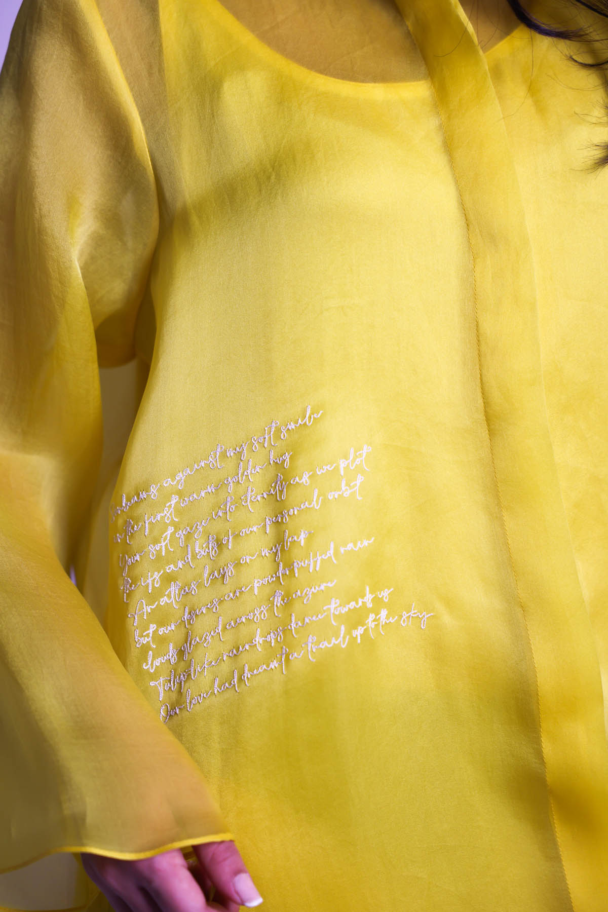 Yellow Asymmetrical Midi Dress