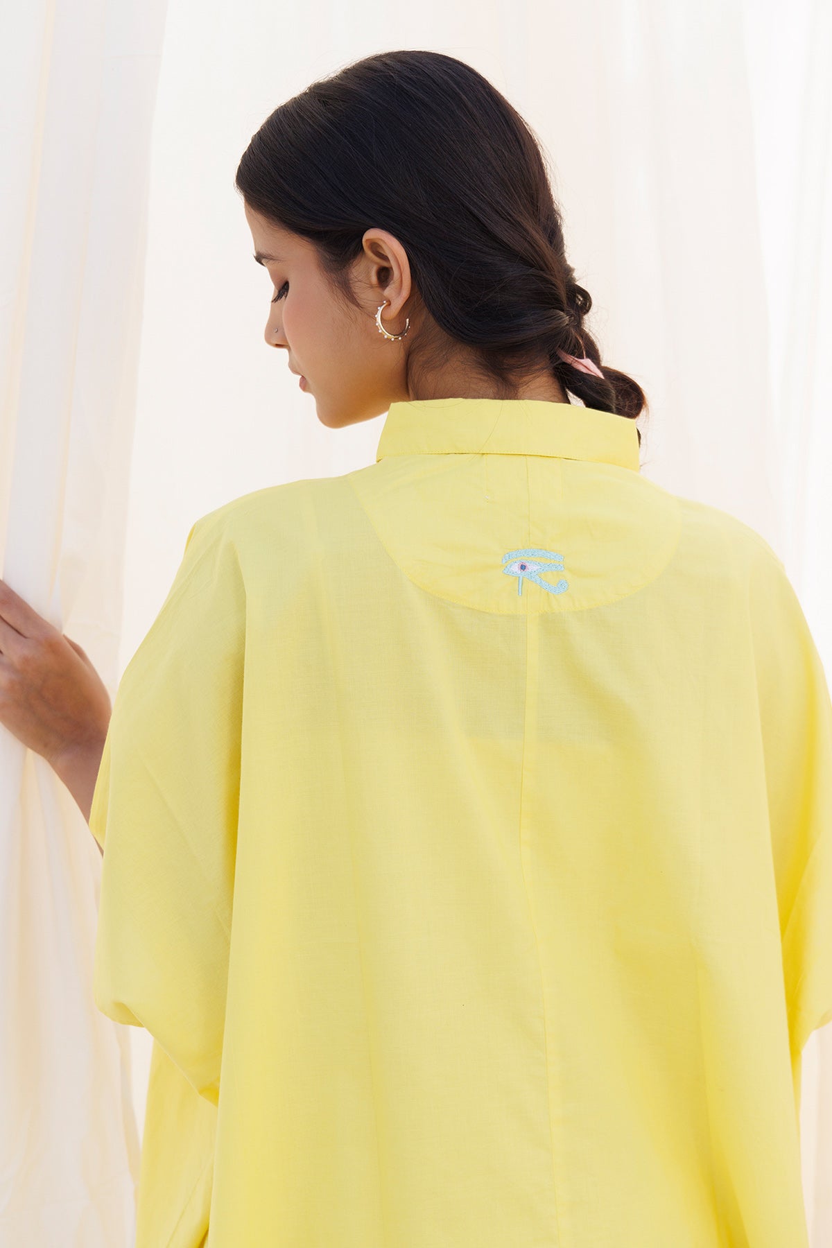 Yellow Cambric Cotton Shirt